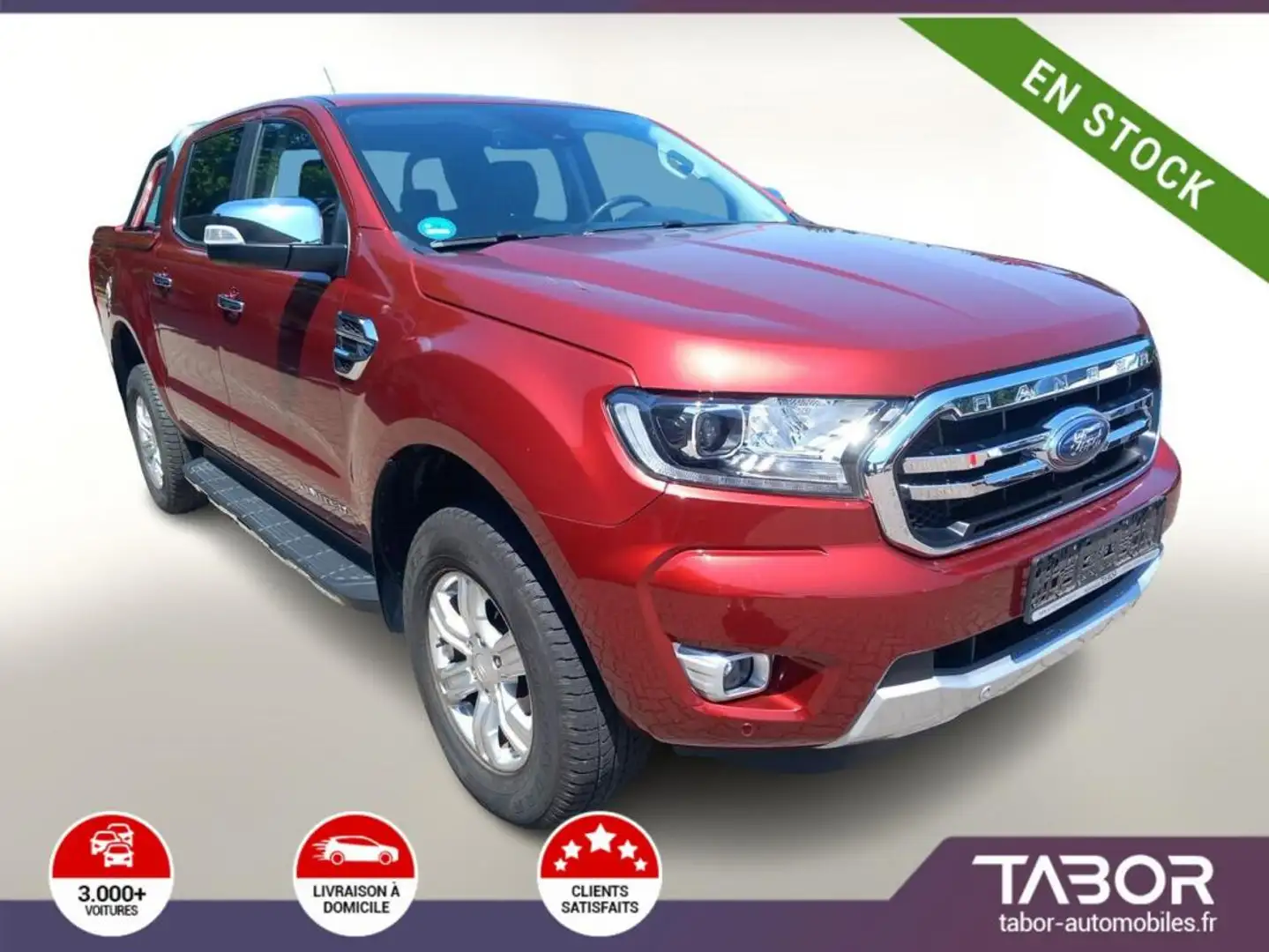 Ford Ranger 170 4x4 Limited DK Attelage LED Kam Rouge - 1