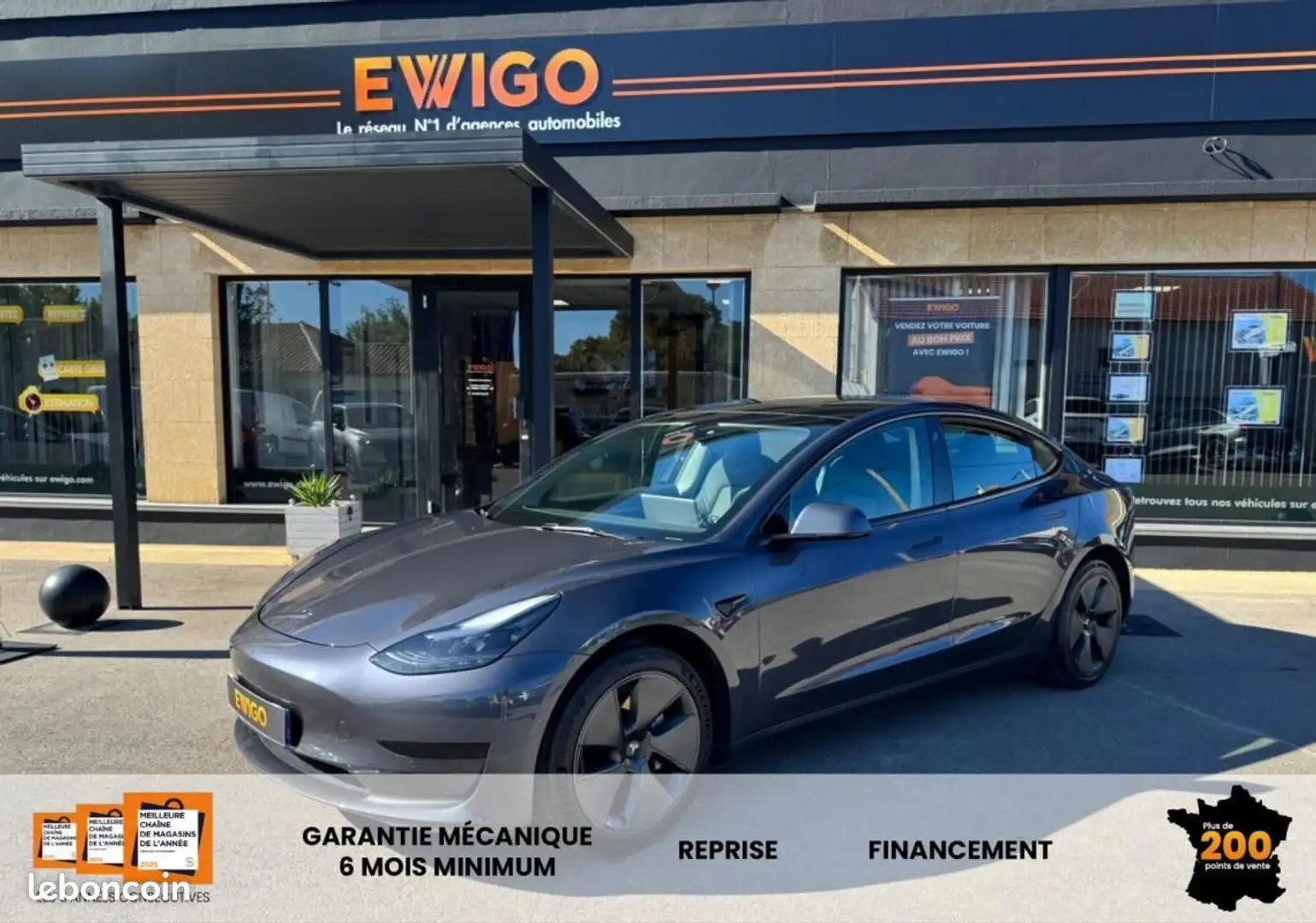 Tesla Model 3 ELECTRIC 325CH 50KWH STANDARD-PLUS BVA Grijs - 1