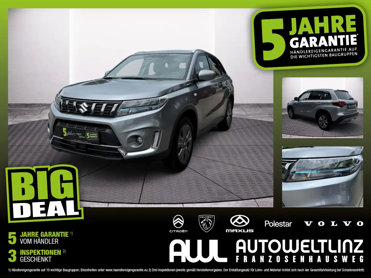 Suzuki Vitara 1.4 DITC Shine ACC+LED+SHZ+Kam. Grau - 1