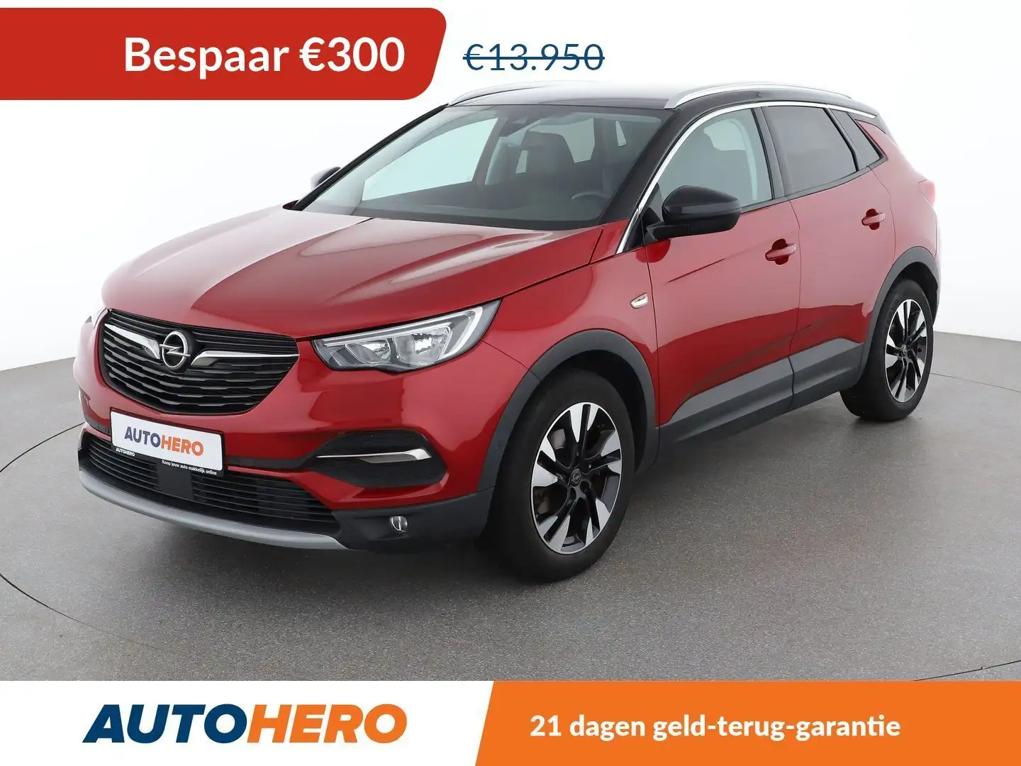 Opel Grandland X 1.2 Turbo Edition Rood - 1