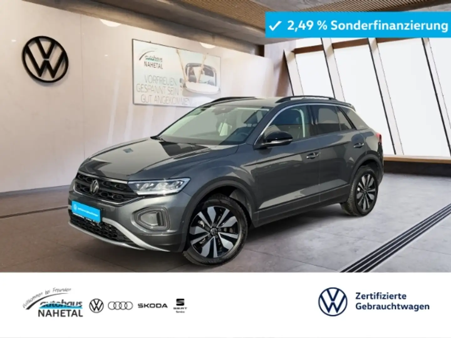 Volkswagen T-Roc 1.0TSI Goal LED NAVI 17'' TRAVEL + SIDE ASS. ACC 2 Grau - 1