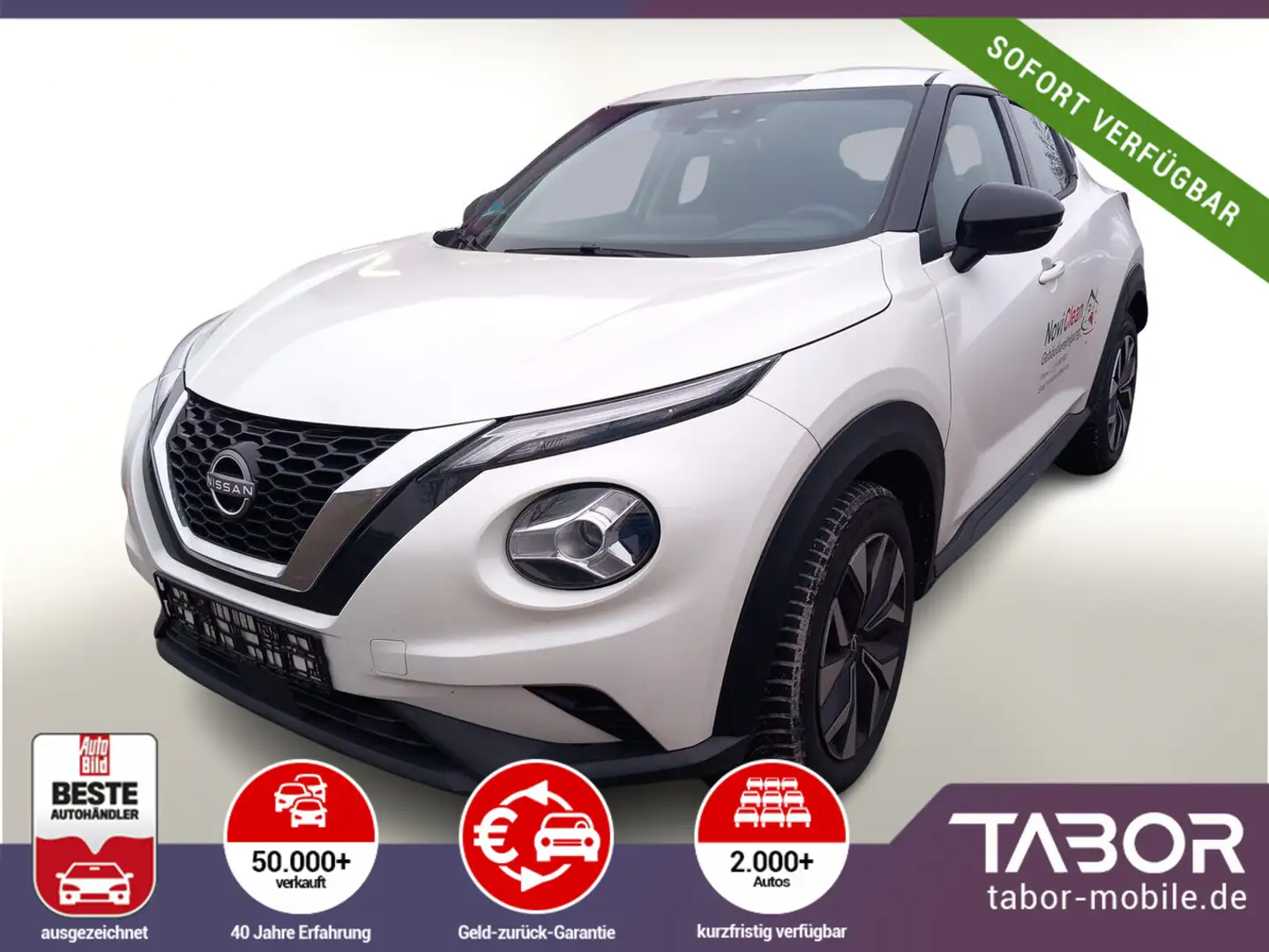 Nissan Juke 1.0 DIG-T 114 DCT Acenta Nav SHZ Kam Temp Blanc - 1