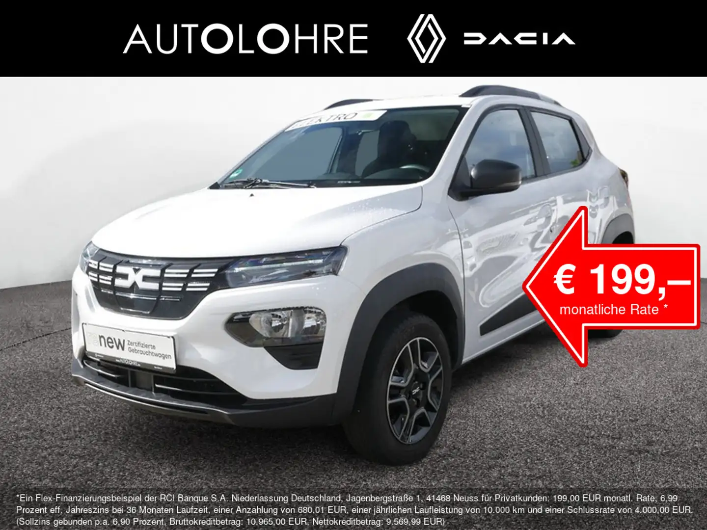 Dacia Spring Essential KLIMA Blanc - 1