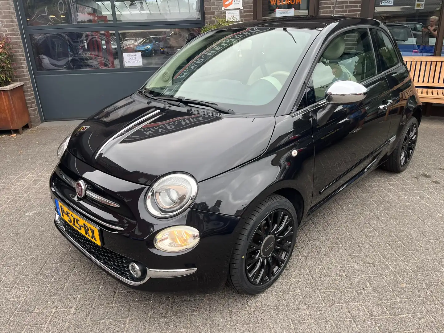Fiat 500 1.2 Louge Panoramadak Navigatie Noir - 1