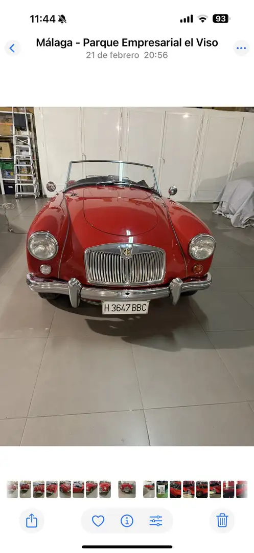 MG MGA volante madera, mejoras de motor y frenos - 1