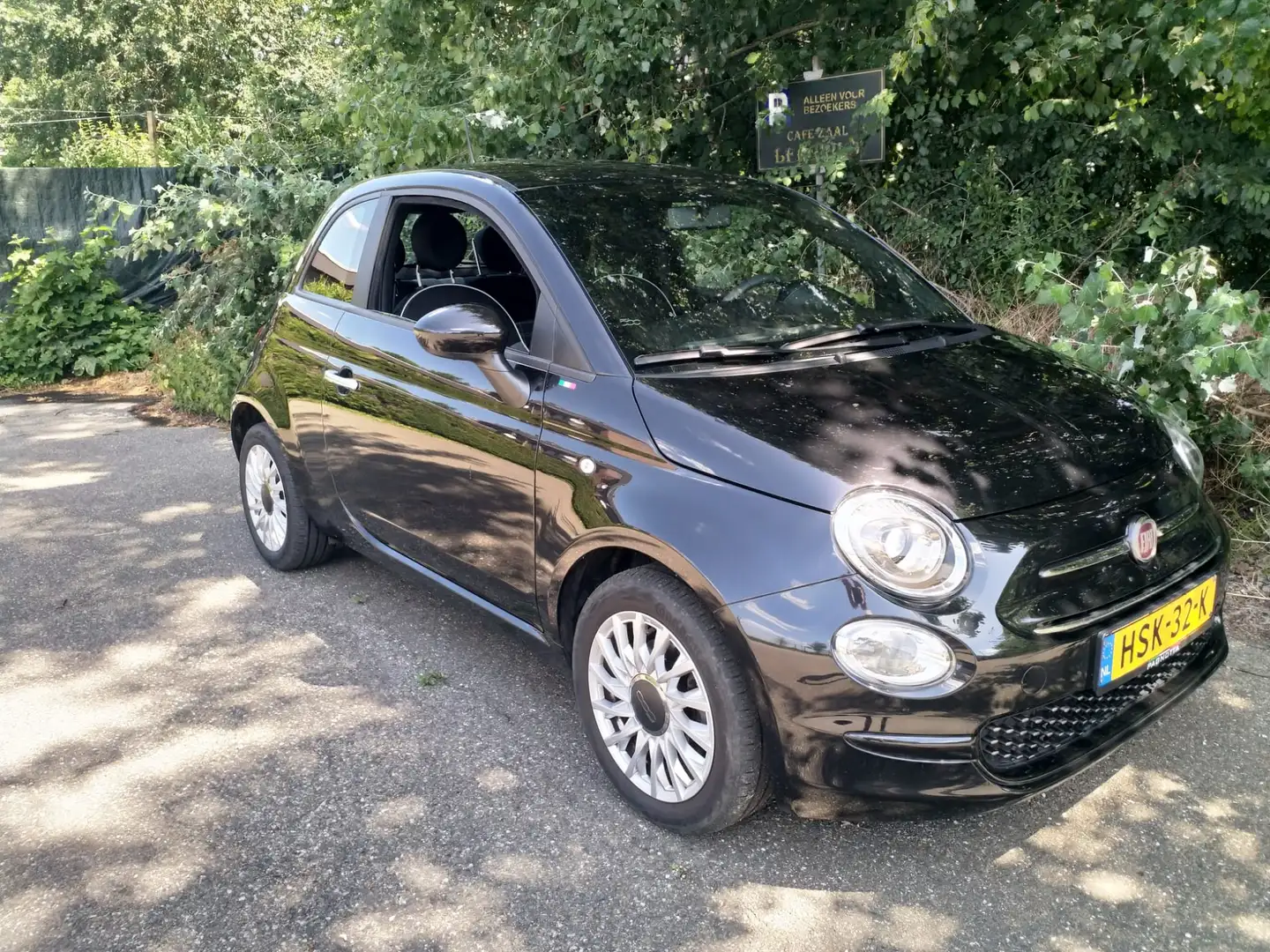 Fiat 500 500 1.0 Hybrid Lounge 2020 (airco - cruise) Zwart - 2