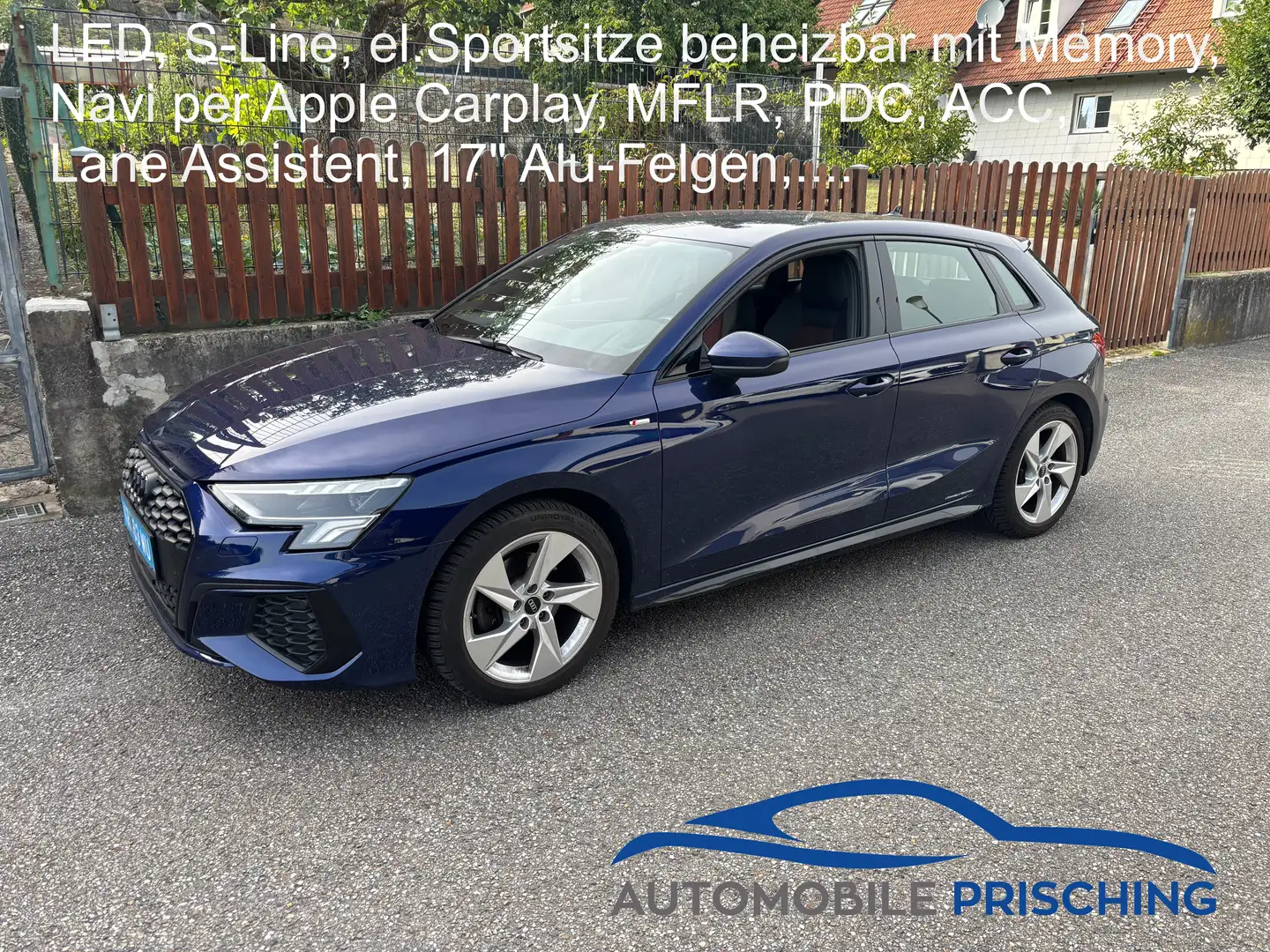 Audi A3 35 TFSI 2xS line*B&O*18"Alu*LED*Sitz Mem.*SH Blau - 1