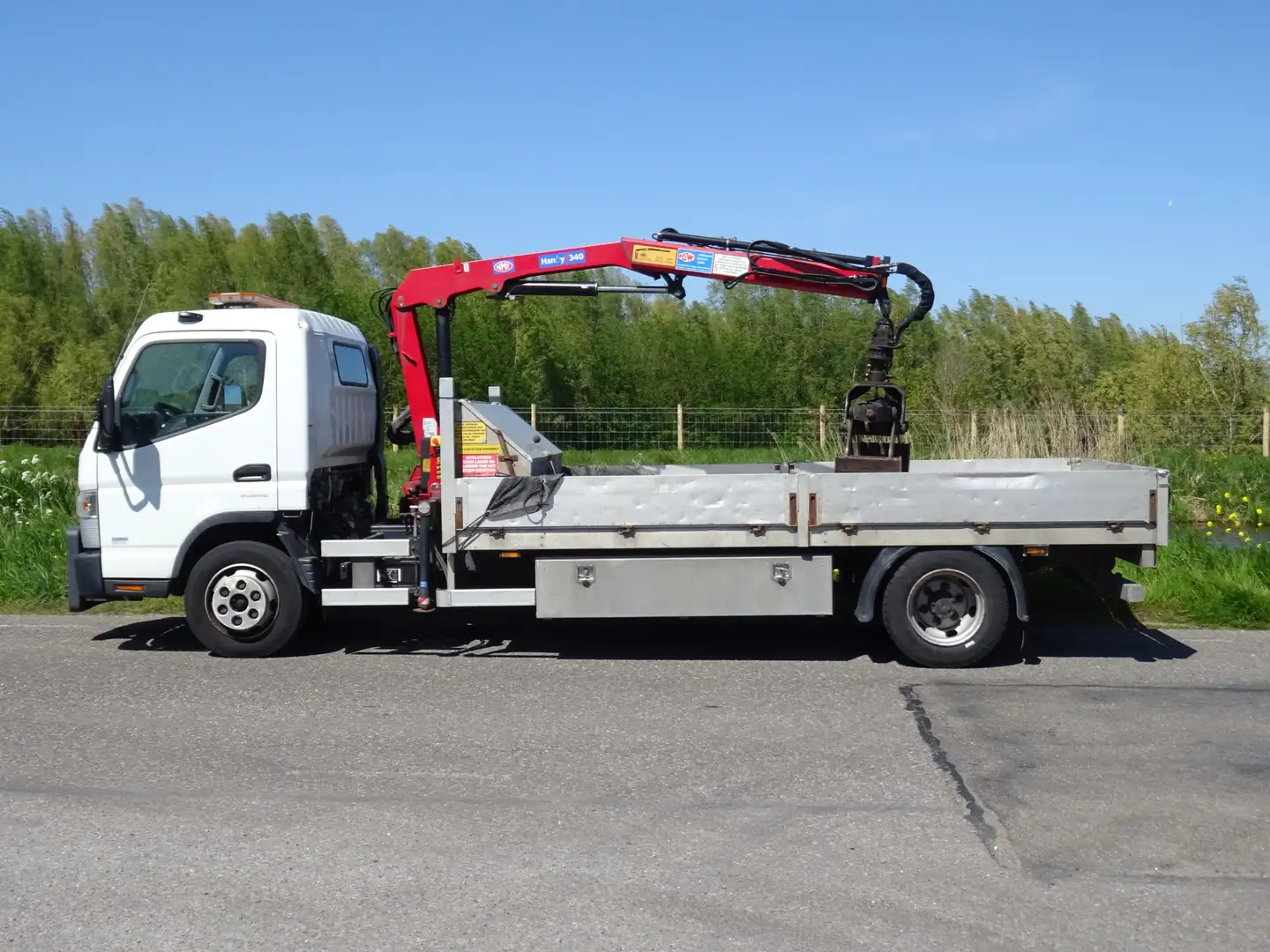 Mitsubishi Canter Fuso * LAADKRAAN handy 340 * EX GEMEENTE * KRAANAU Weiß - 2
