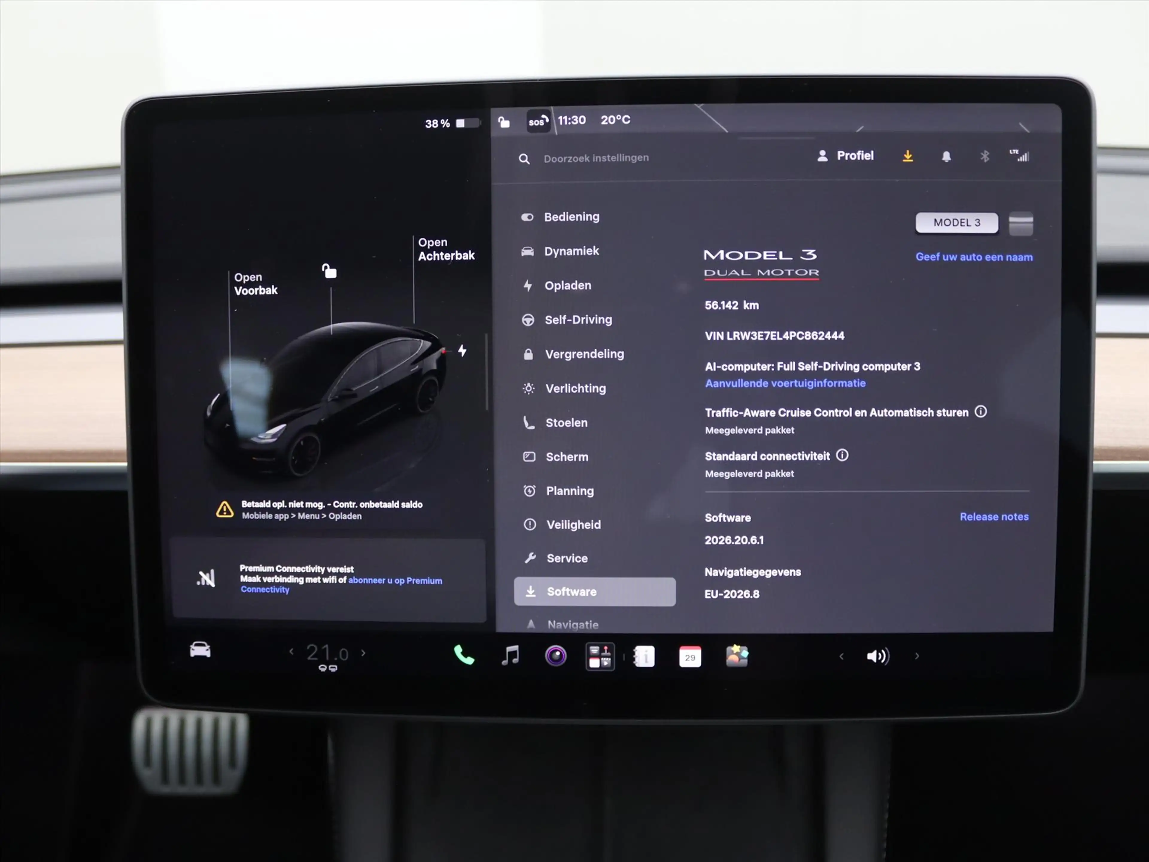 Tesla Model 3 Performance AWD 534pk 75 kWh 94.3% SoH [ AMD RYZEN — photo 32