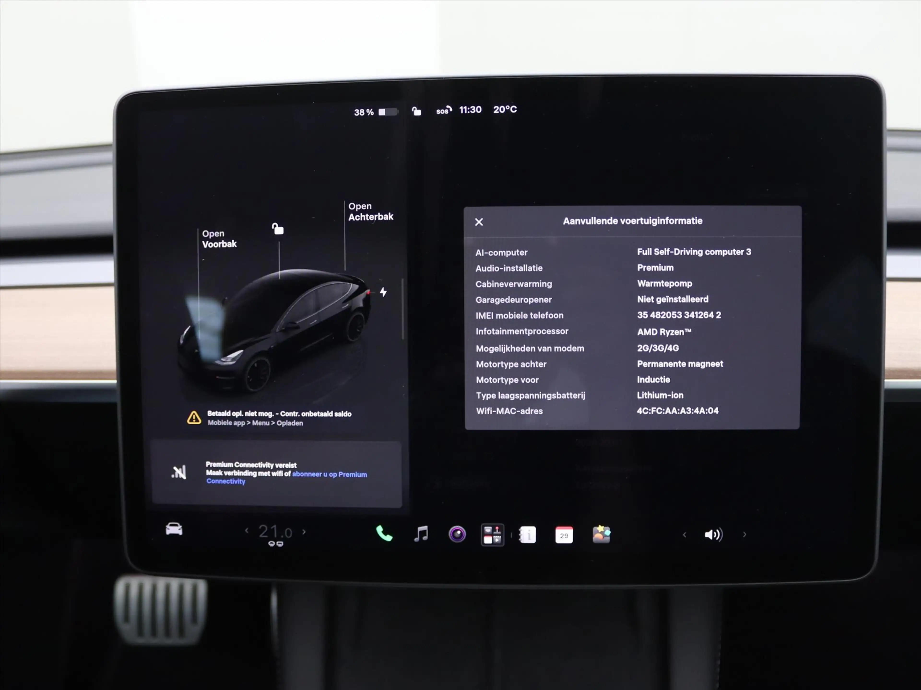 Tesla Model 3 Performance AWD 534pk 75 kWh 94.3% SoH [ AMD RYZEN — photo 33