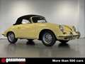 Porsche 356 B 1600 Reutter Cabriolet Gelb - thumbnail 2