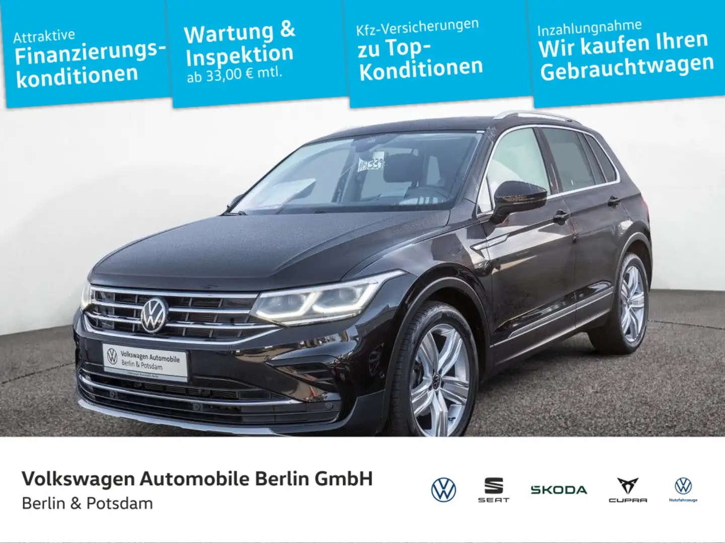 Volkswagen Tiguan 1.5 TSI Elegance Navi ACC Standhz.DSG Noir - 1