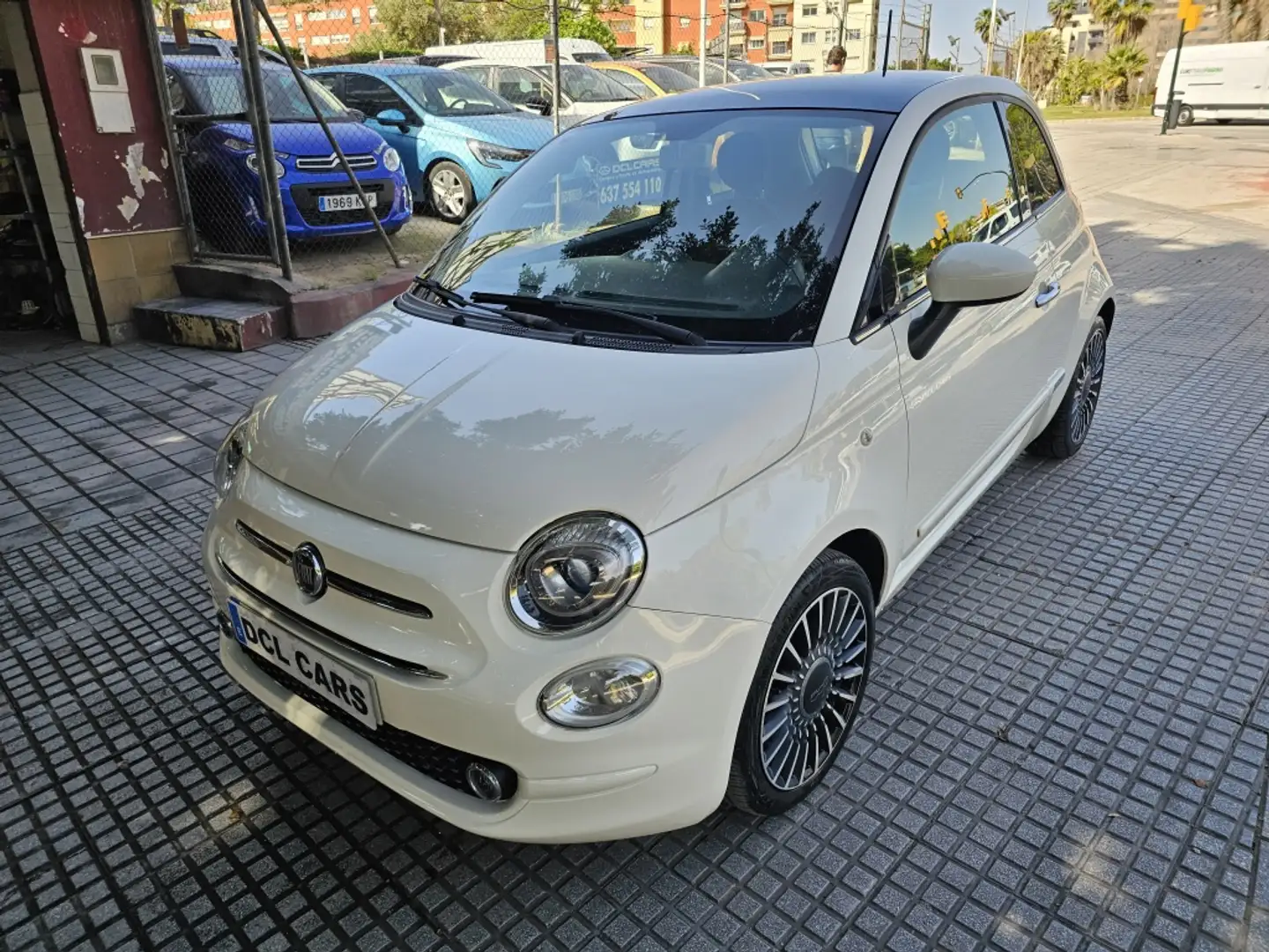 Fiat 500 1.2 GLP Lounge Blanc - 1