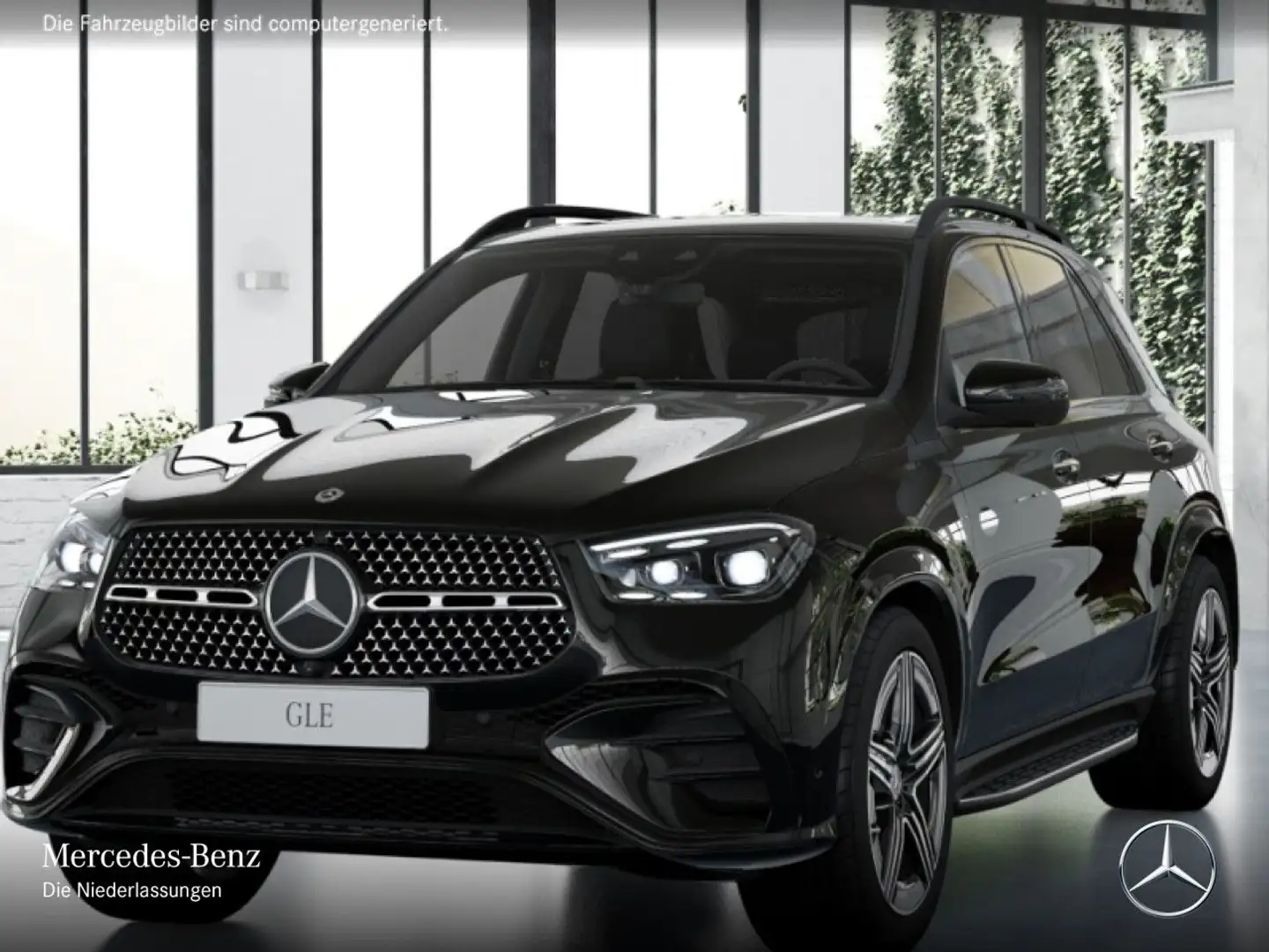 Mercedes-Benz GLE 300 d 4M AMG+NIGHT+PANO+360+AHK+MULTIBEAM+SPUR Schwarz - 2