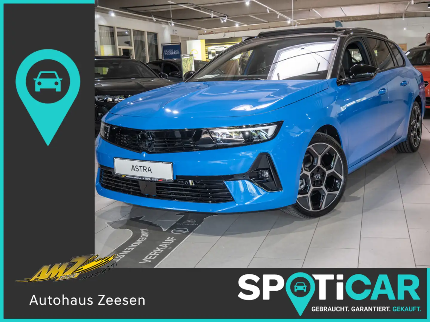 Opel Astra Sports Tourer 1.2 Turbo GS PANO 360° Blau - 1