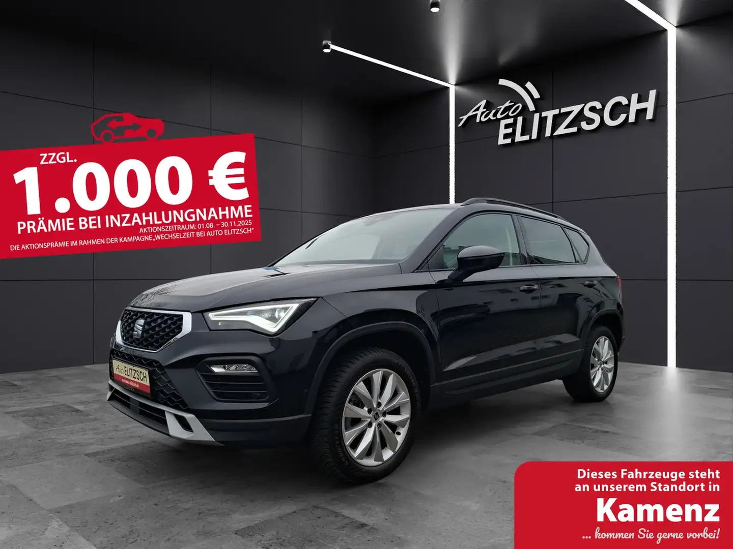 SEAT Ateca TSI Style DSG LED Navi AID ACC Park-Assist Beat... Schwarz - 1