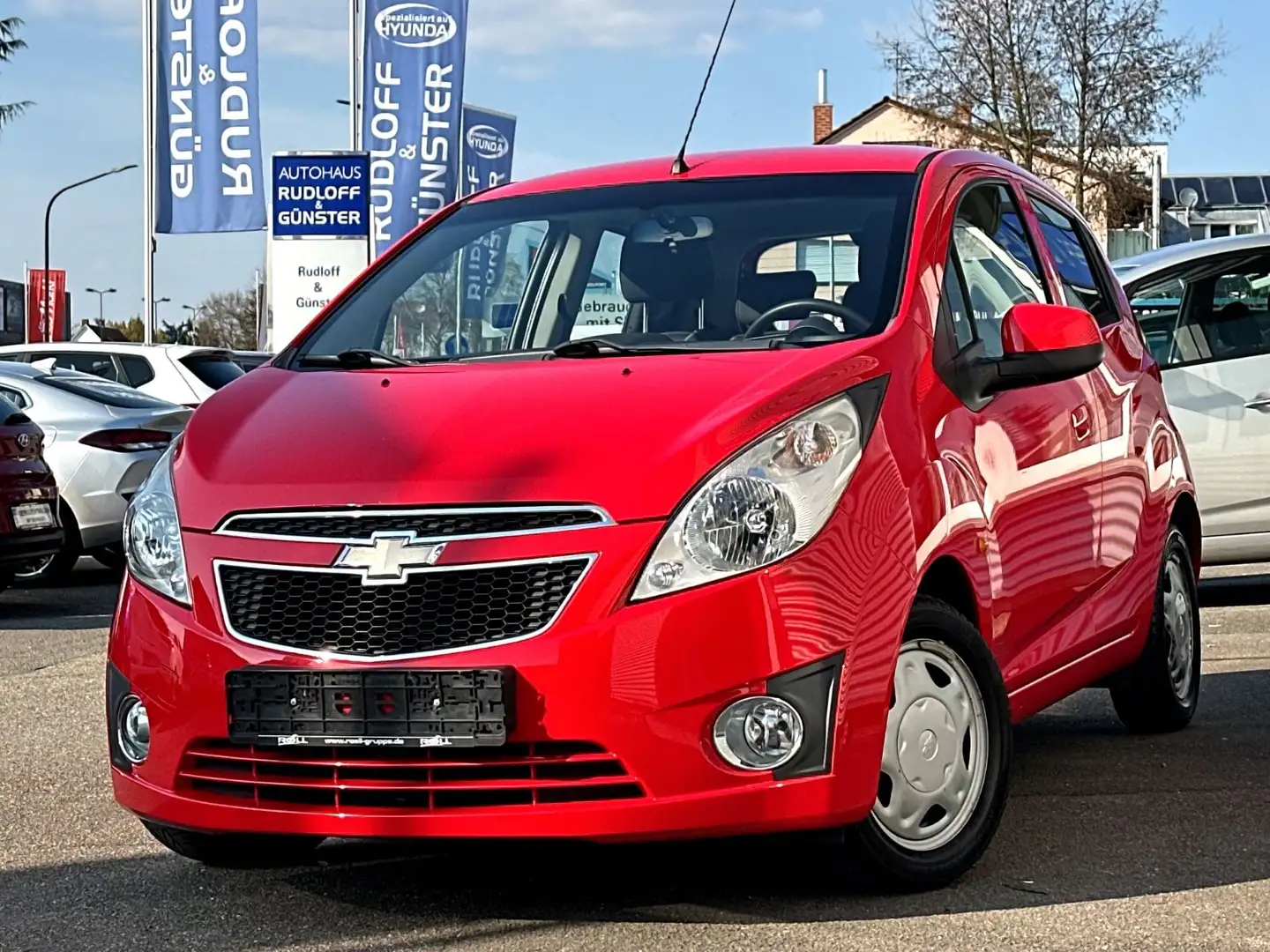 Chevrolet Spark LS 1HD. TAGESZUL./KLIMA/ZV/EL.FENST./GARAN Rot - 1