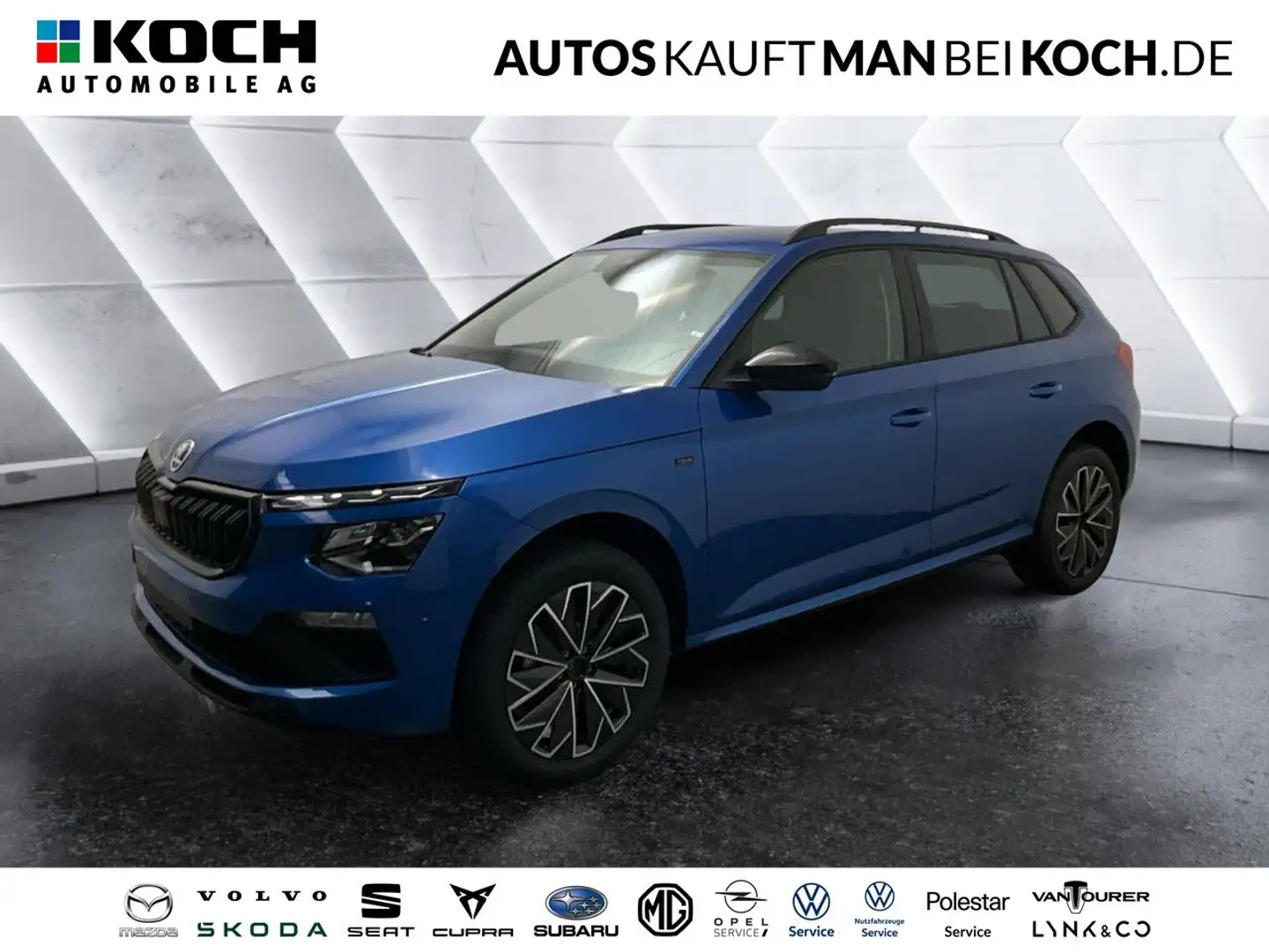 Skoda Kamiq 1,0 TSI DSG TOUR BLACK NAVI MATRIX ACC LED Blau - 1