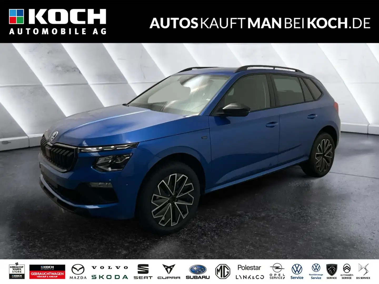 Skoda Kamiq 1,0 TSI DSG TOUR BLACK NAVI MATRIX ACC LED Blau - 1