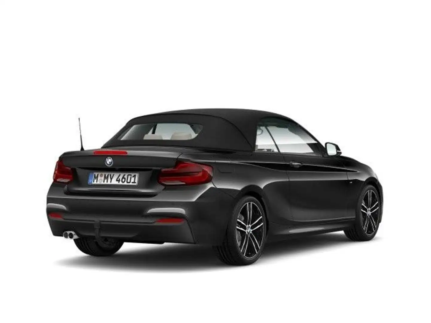 BMW 220 i Steptronic Cabrio M Sport Navi Prof. Aut. Schwarz - 2