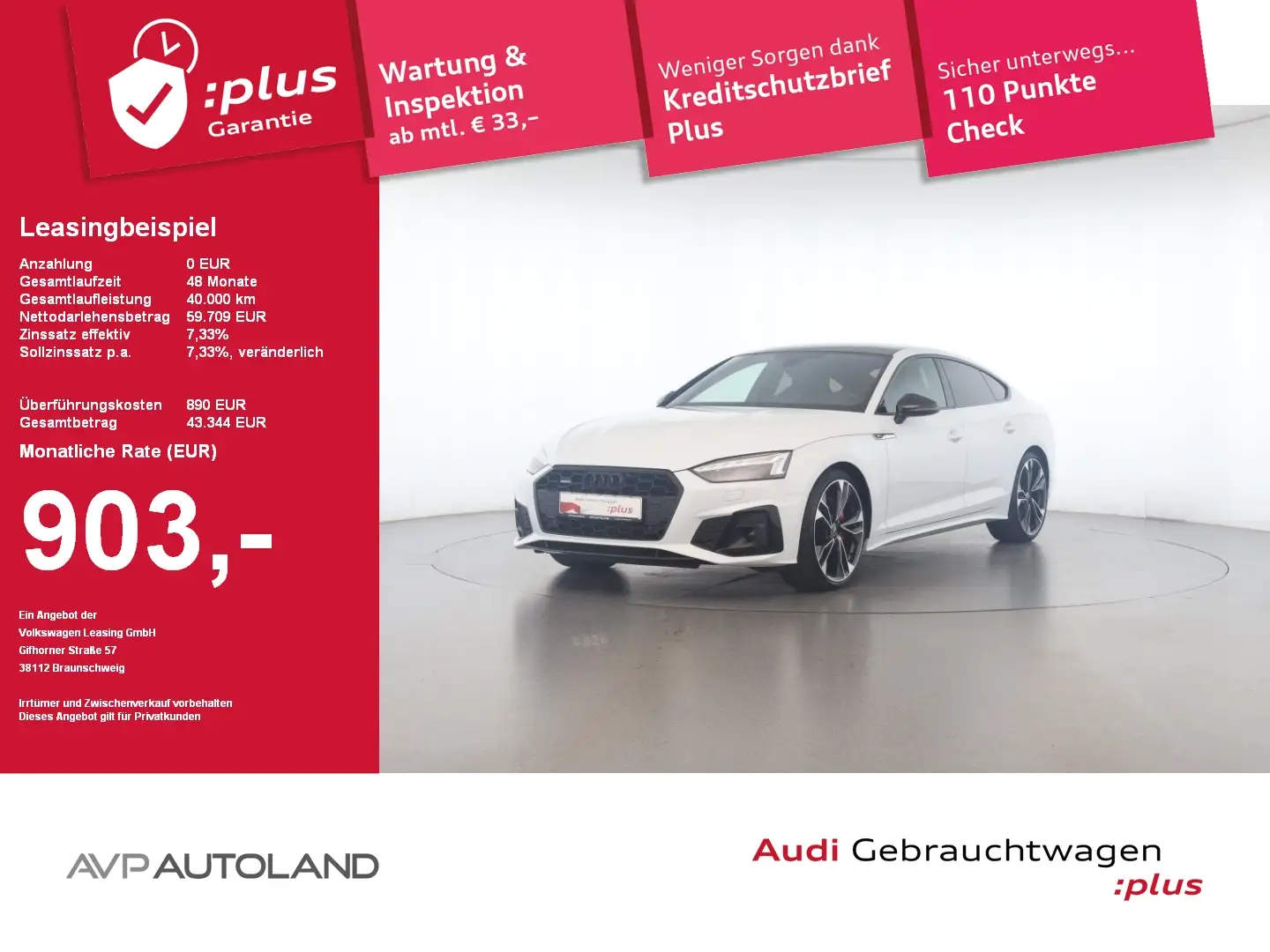 Audi A5 Sportback 50 TDI quattro tiptronic S line AHK Weiß - 1