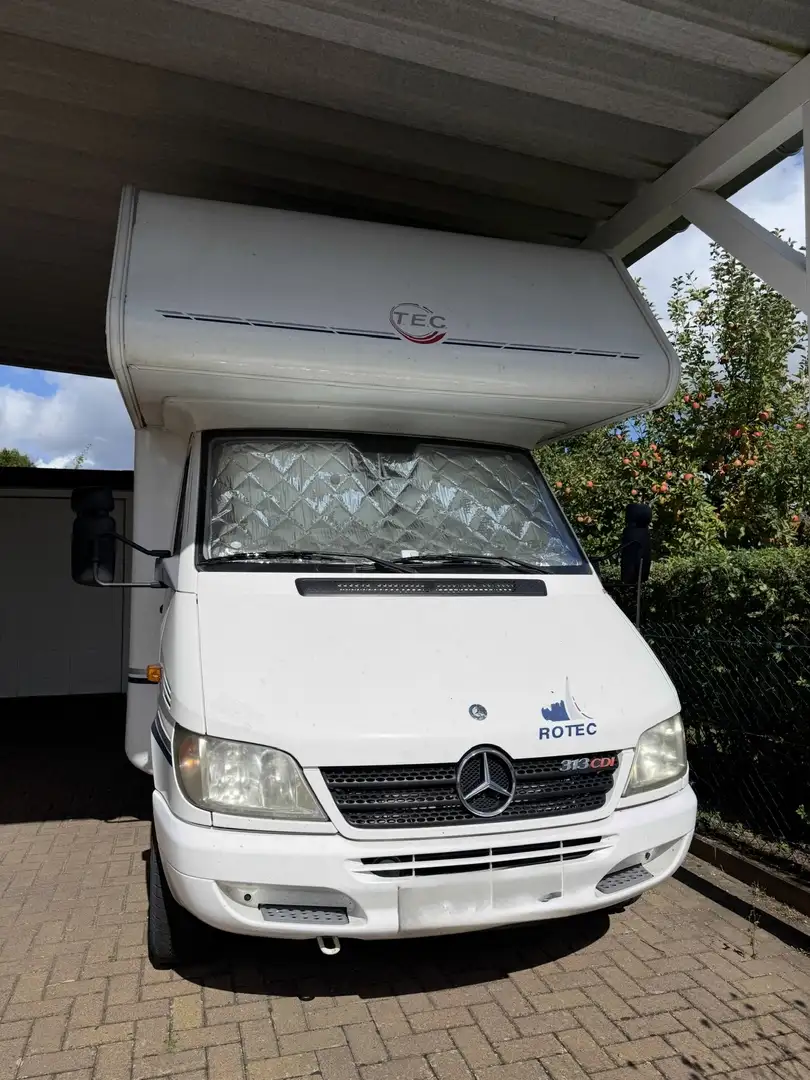 Mercedes-Benz Sprinter Sprinter 313CDI mit Rotec Alkoven Aufbau Weiß - 1