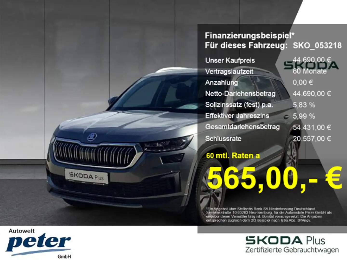 Skoda Kodiaq KODIAQ TSI DSG 4X4 STYLE **AHK*ACC*COLUMBUS*LED* Grigio - 1