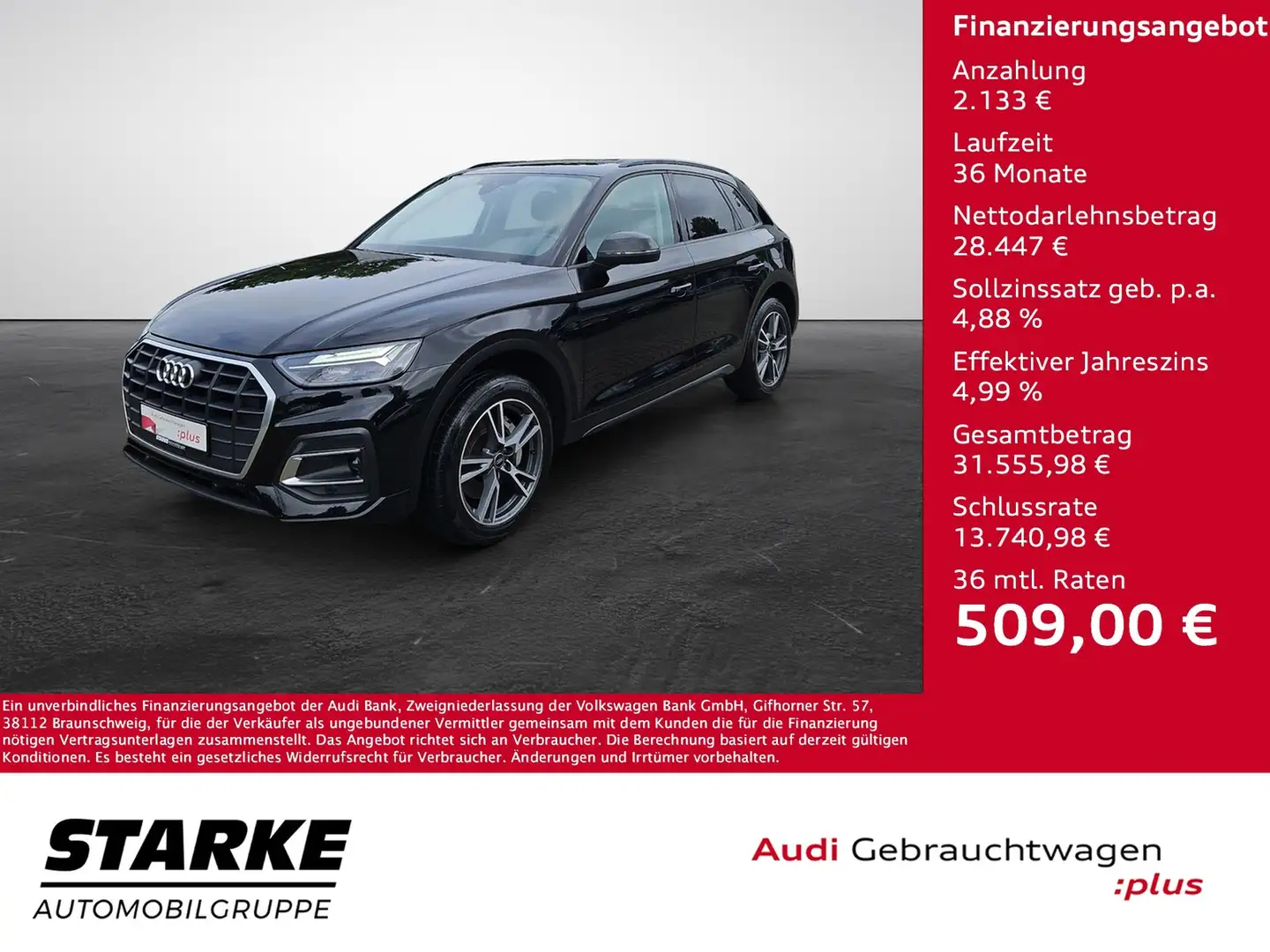Audi Q5 50 TFSI e S tronic quattro NaviPlus Leder 19-Zo... Noir - 1