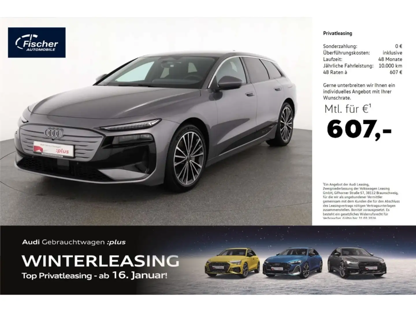 Audi A6 Avant performance AHK/Bei.Dis. Grau - 1