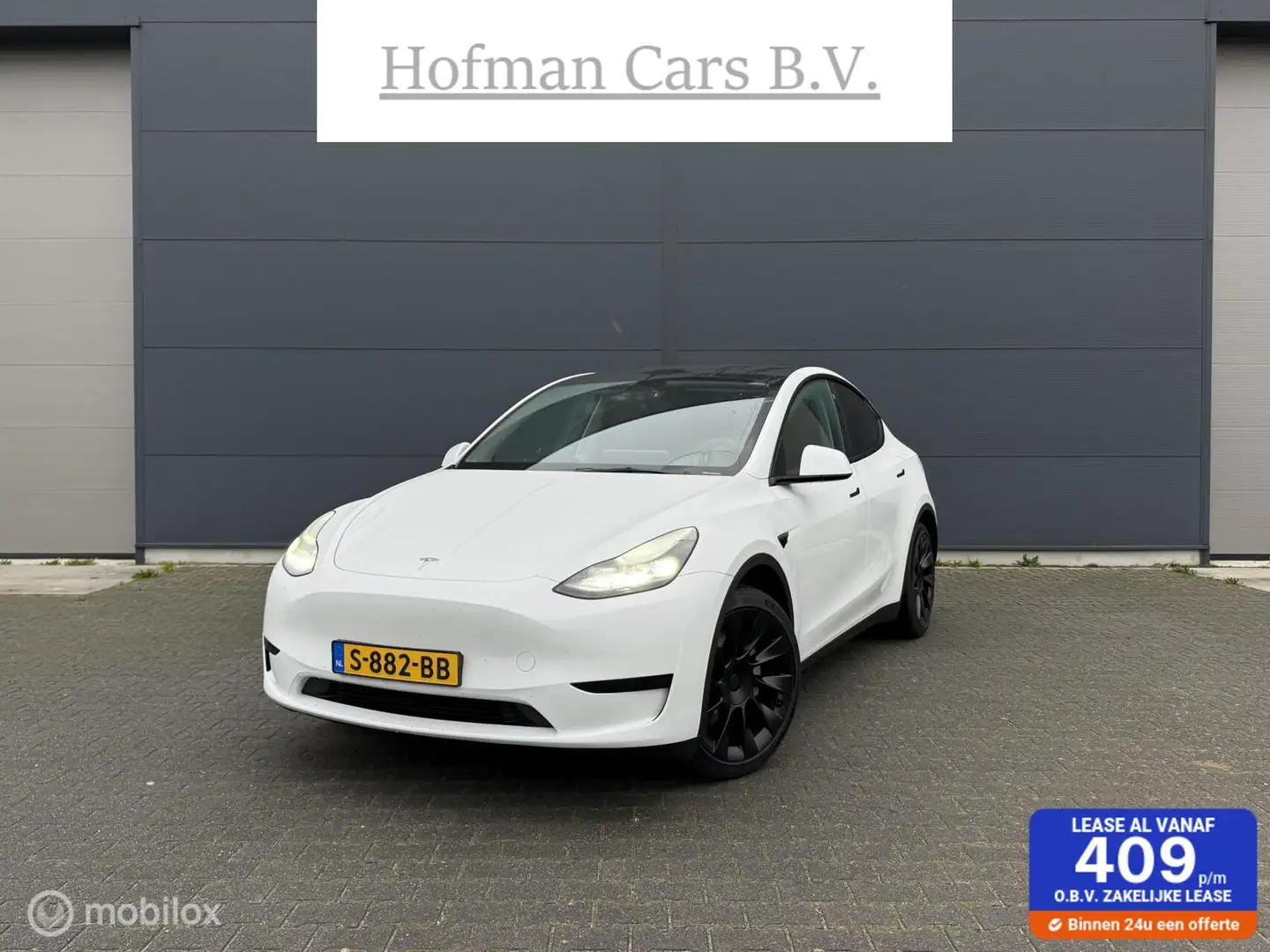 Tesla Model Y SOH96% RWD 58 kWh AUTOIPILOT Pearl White 20inch in Weiß - 1