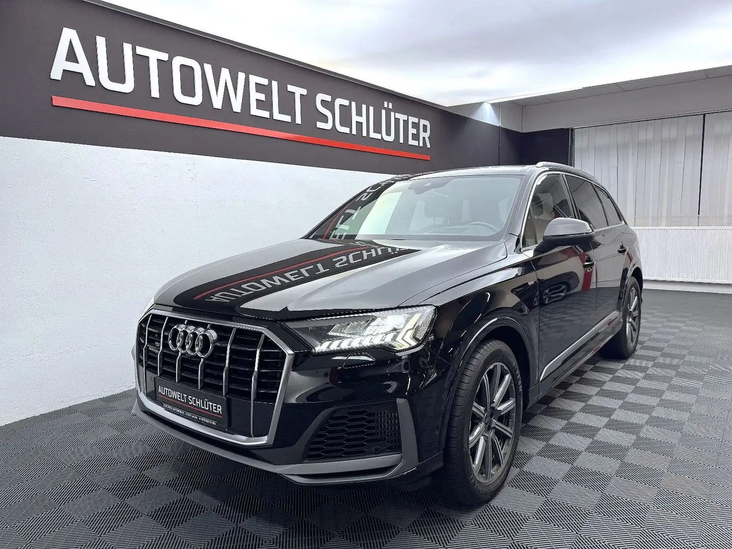 Audi Q7 55 TFSI quattro S line AHK*HUD*Matrix*KAM*SHZ Schwarz - 1