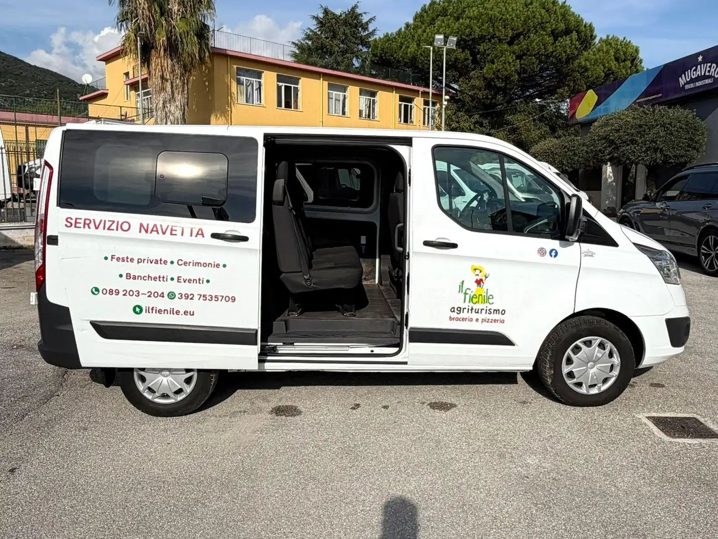 Ford Transit Custom 2.0tdci 130cv AUTOCARRO 6 POSTI Blanc - 2