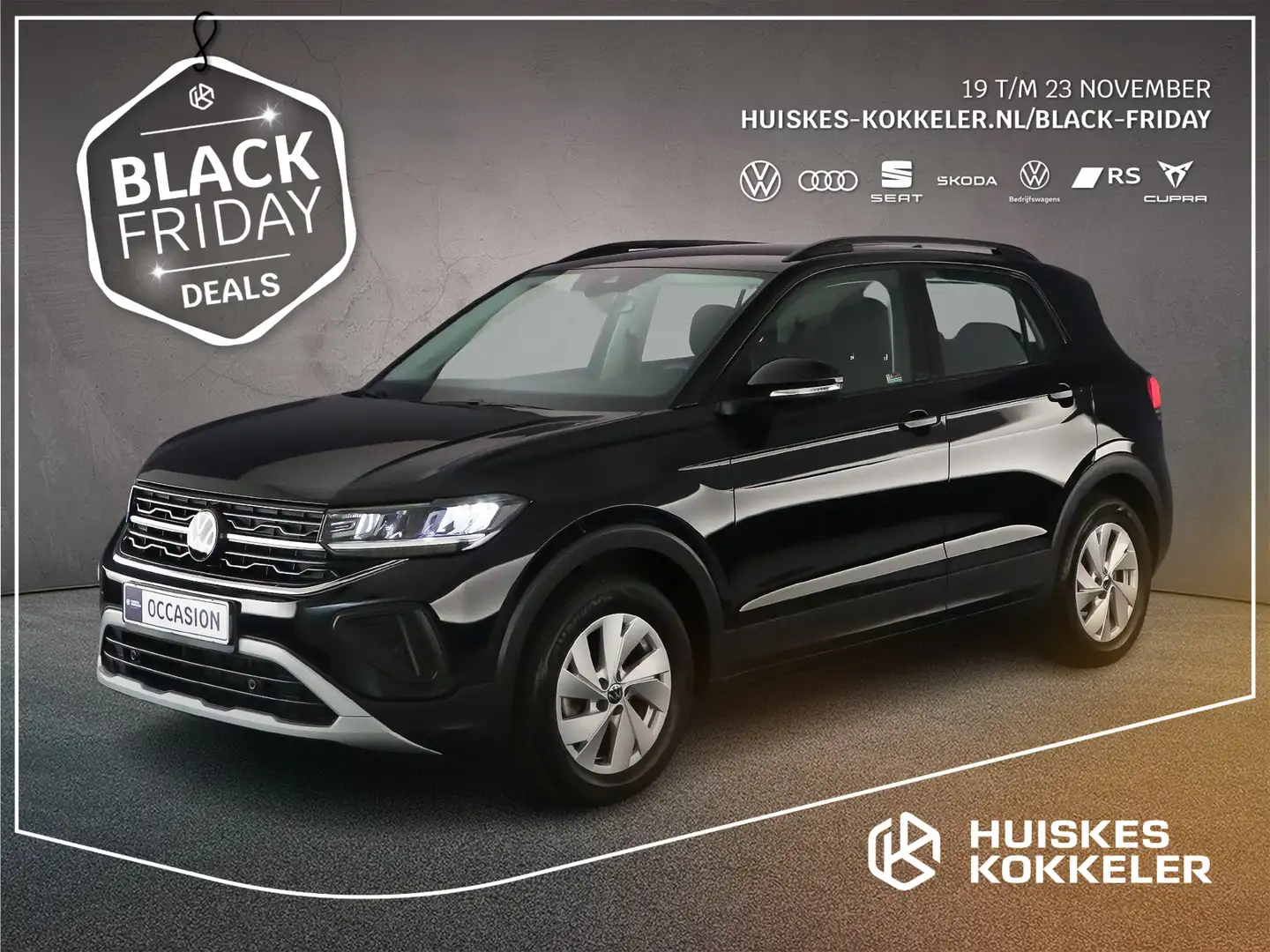 Volkswagen T-Cross Life Edition 1.0 TSI 115pk DSG Automaat Adaptive c Zwart - 1