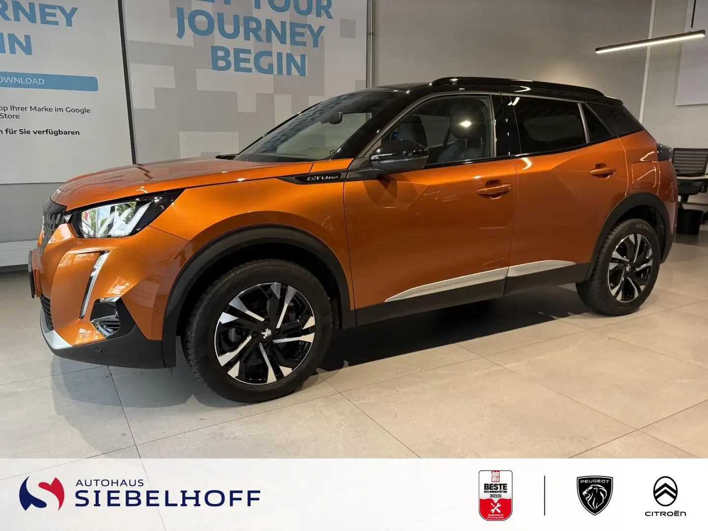 Peugeot 2008 GT-Line PureTech 130 *ParkAssist*CAM* Oranje - 1