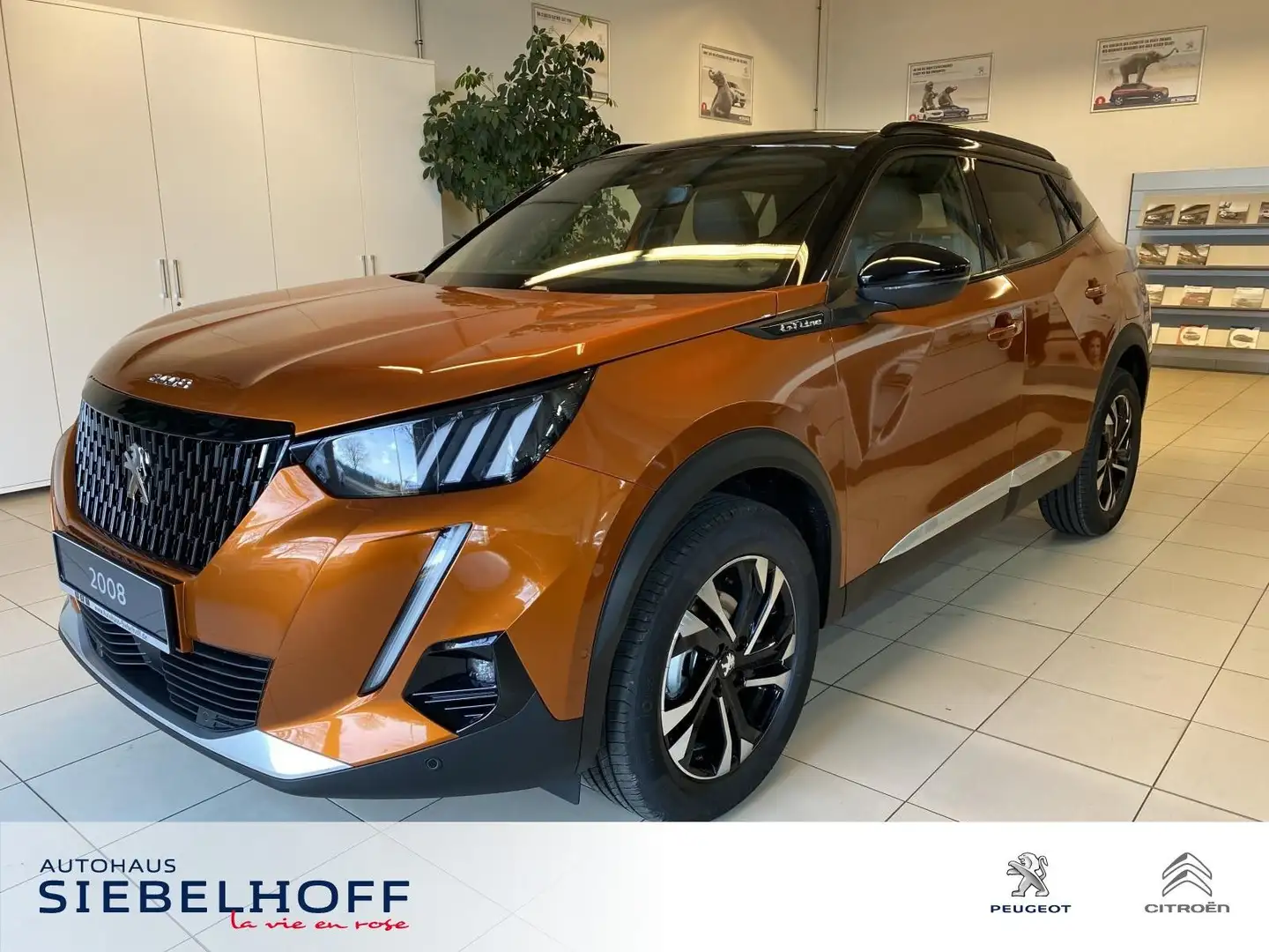 Peugeot 2008 GT-Line PureTech 130 *ParkAssist*CAM* Naranja - 1