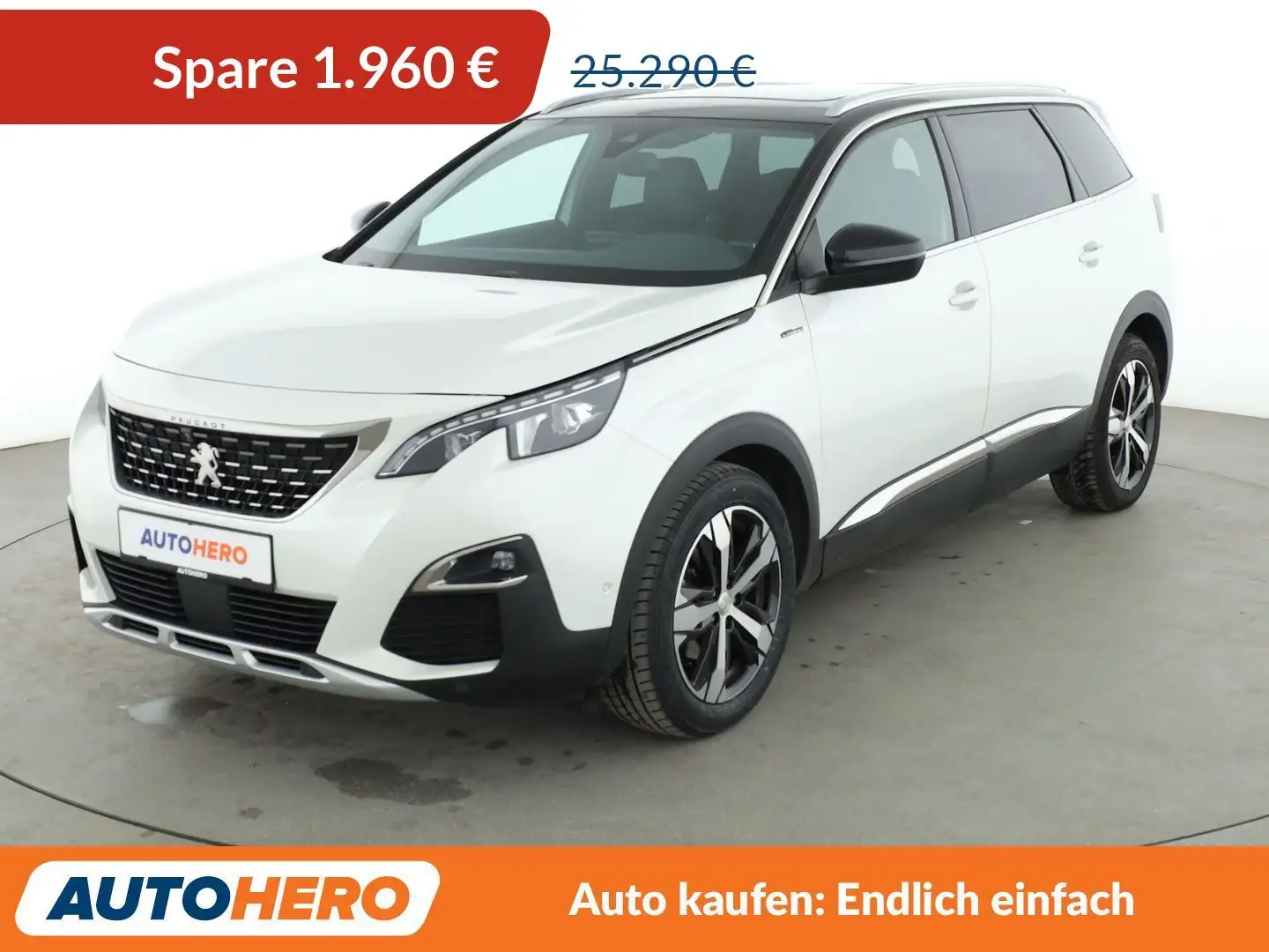 Peugeot 5008 1.6 PureTech Allure Aut.*NAVI*CAM*PDC*SHZ* Weiß - 1