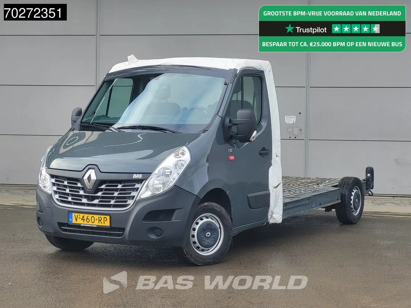 Renault Master 170PK Automaat Plancher chassis cabine 433WB Fahrg Grijs - 1