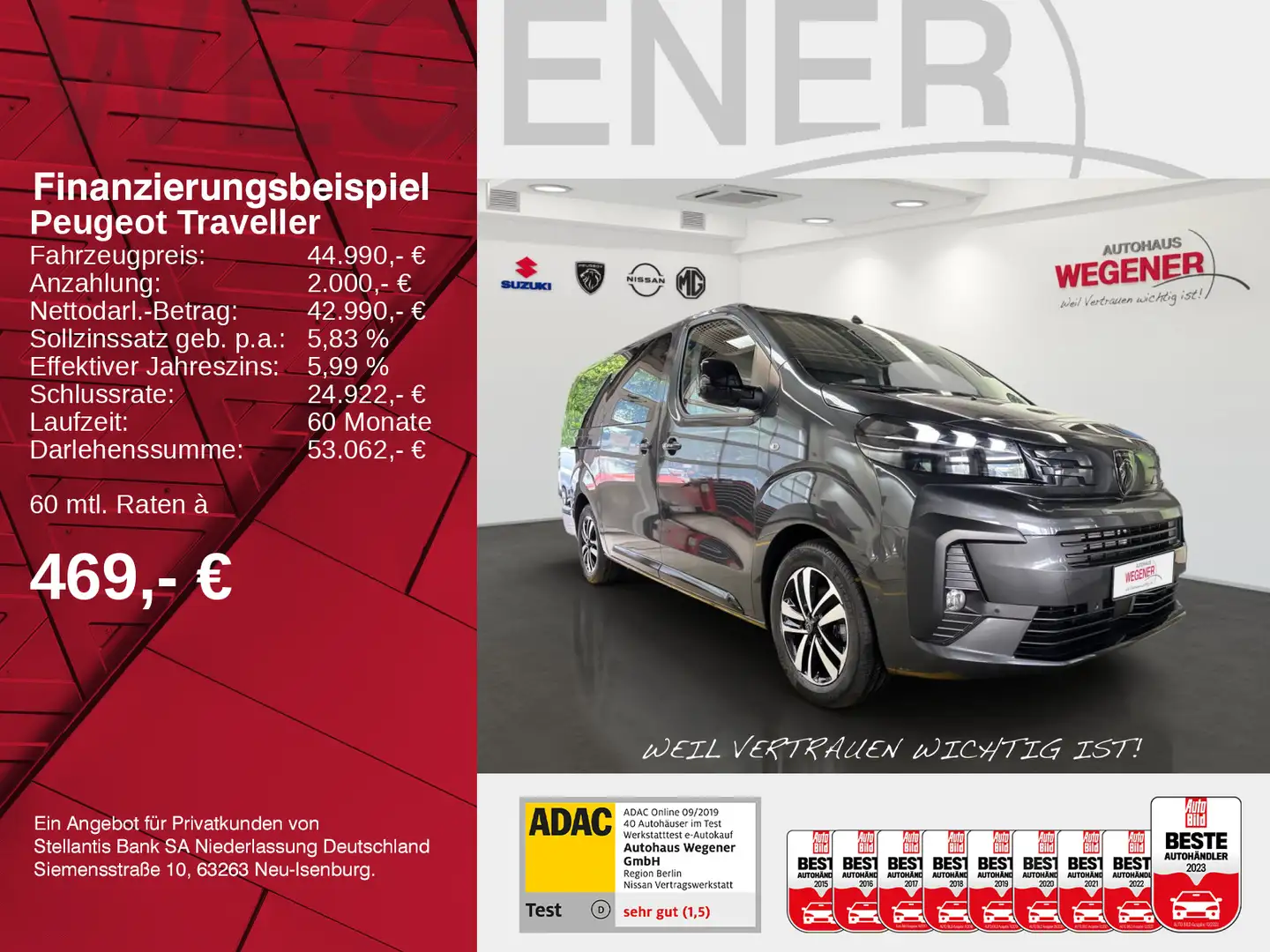 Peugeot Traveller Active L3 BlueHDi 180 EAT8 *AHZV* Grijs - 2