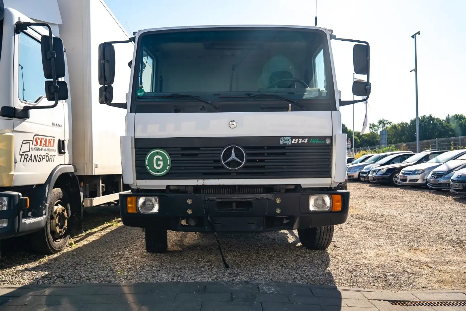 Mercedes-Benz 814 Pritsche Atlas Kran / 1.Hand Wit - 2
