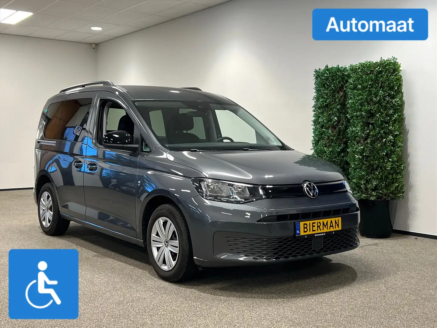 Volkswagen Caddy L1 Rolstoelauto Automaat Grijs - 1