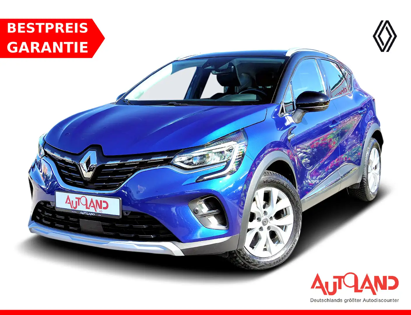 Renault Captur II 1.3 TCE Intens Klimaaut. LED Navi AHK Blu/Azzurro - 1