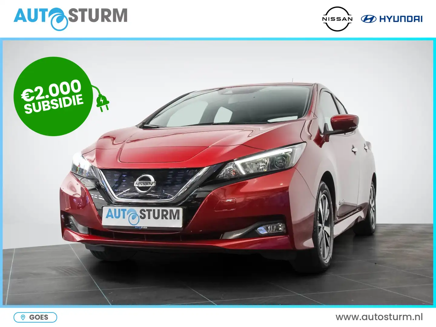 Nissan Leaf Acenta 40 kWh *SUBSIDIE MOGELIJK* | Navigatie | Ca Rood - 1