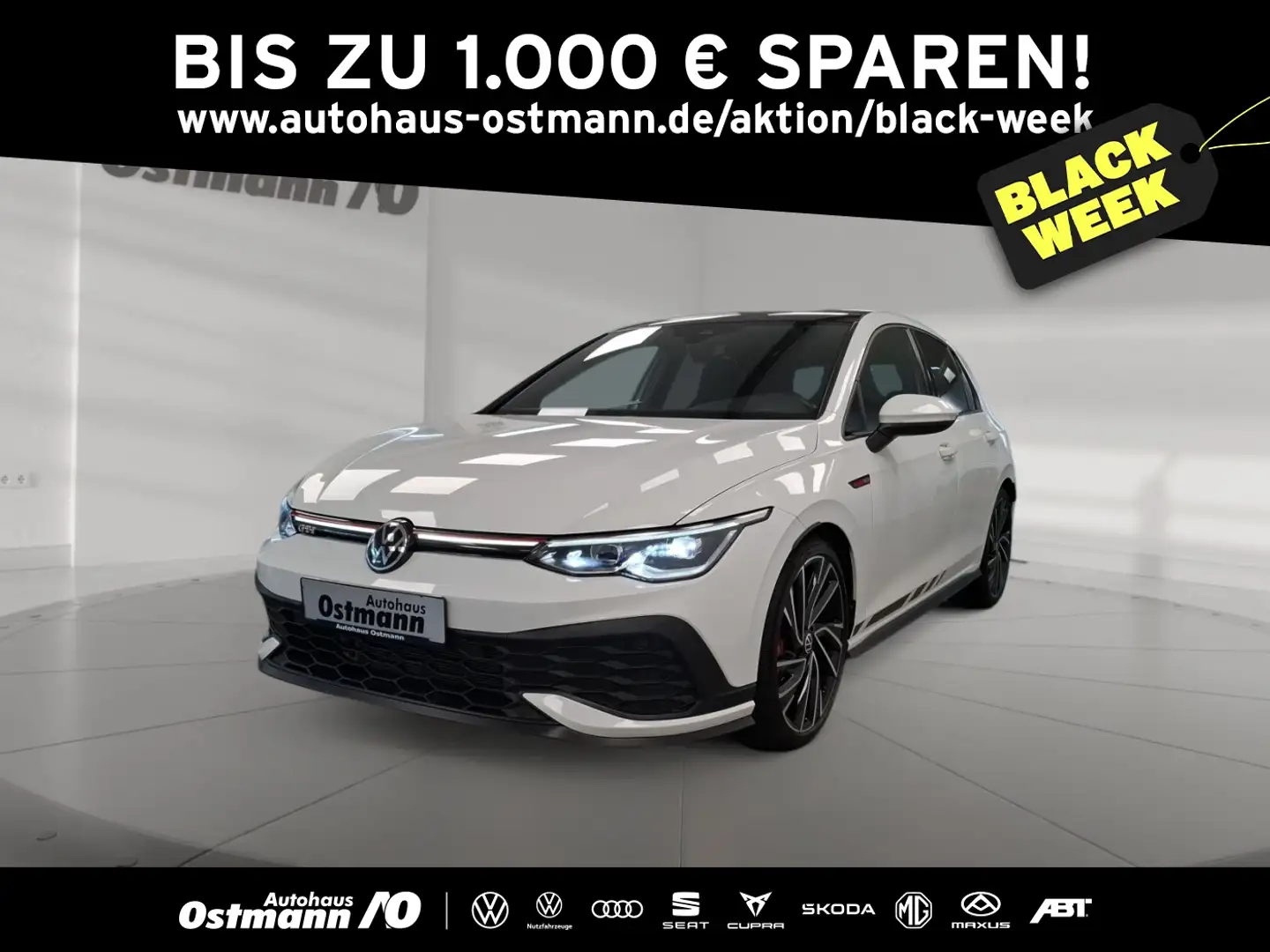 Volkswagen Golf VIII 2.0 TSI GTI Clubsport ACC AUT Alcant. Weiß - 1