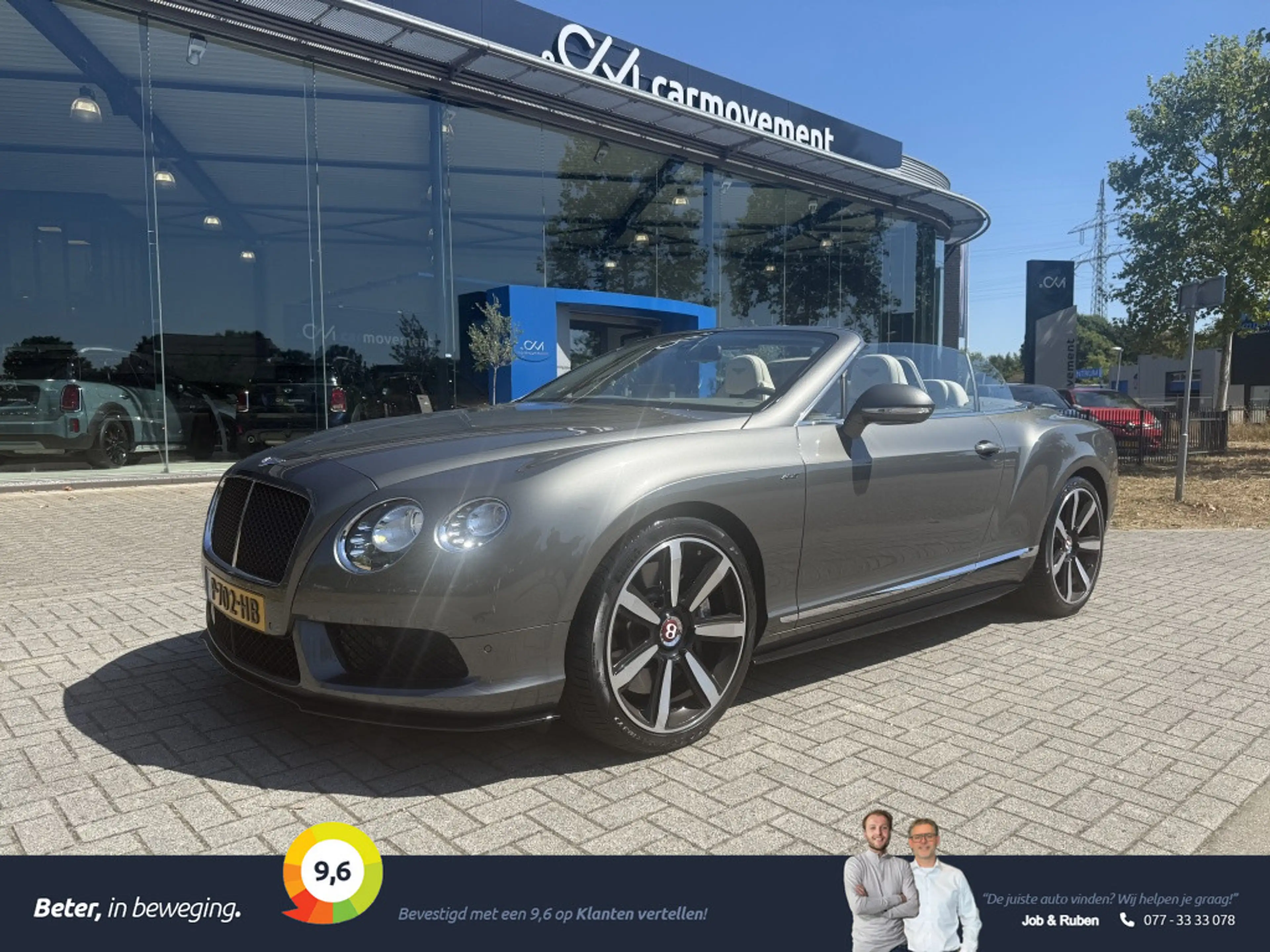 Bentley Continental GTC 4.0 V8S | Super staat! | Nek/stoelverw | 15dkm! |