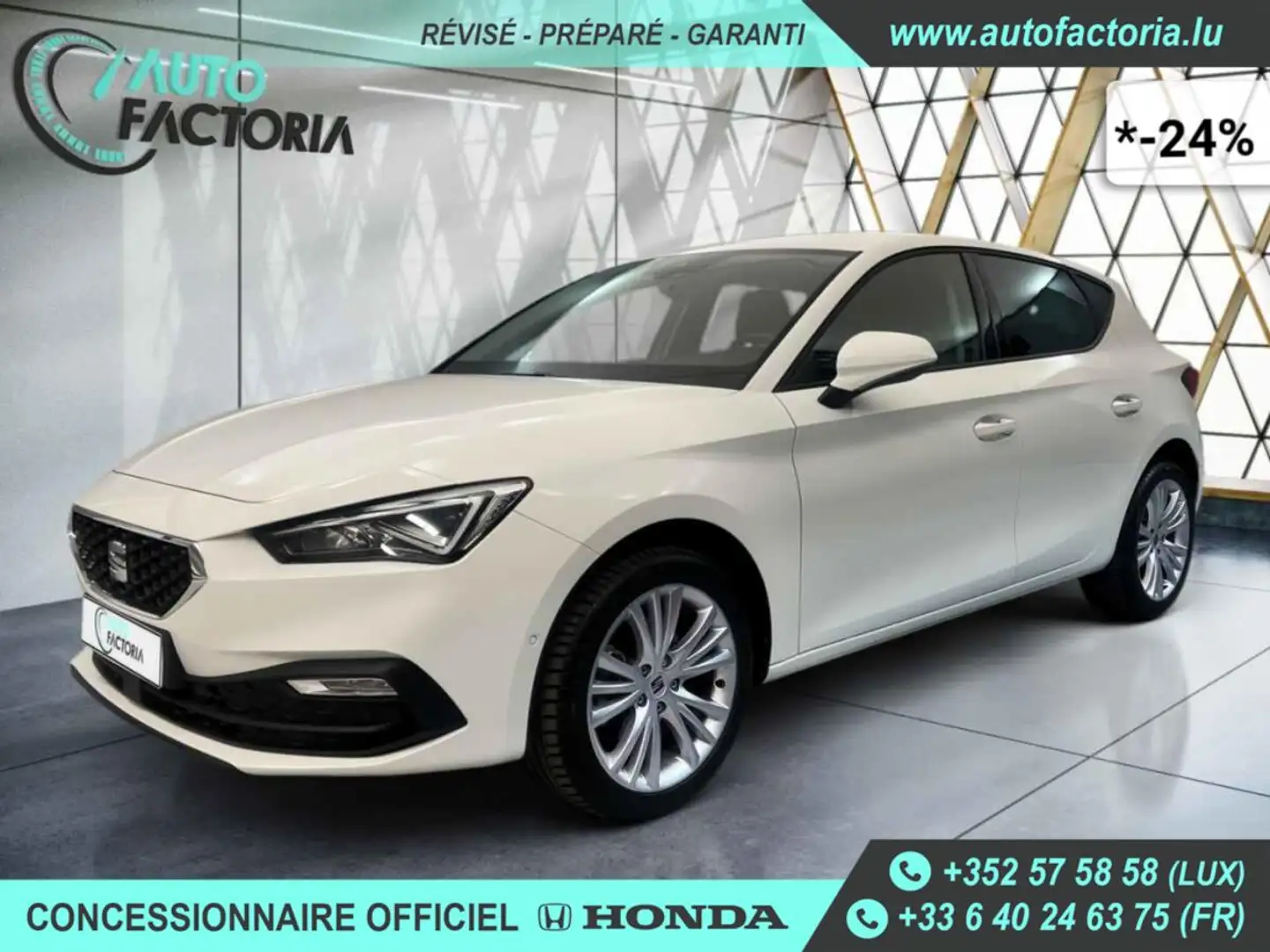 SEAT Leon -24% 1.5 eTSI 150cv BVA7 +MIRRORLINK+RADARS+Opts Beige - 1