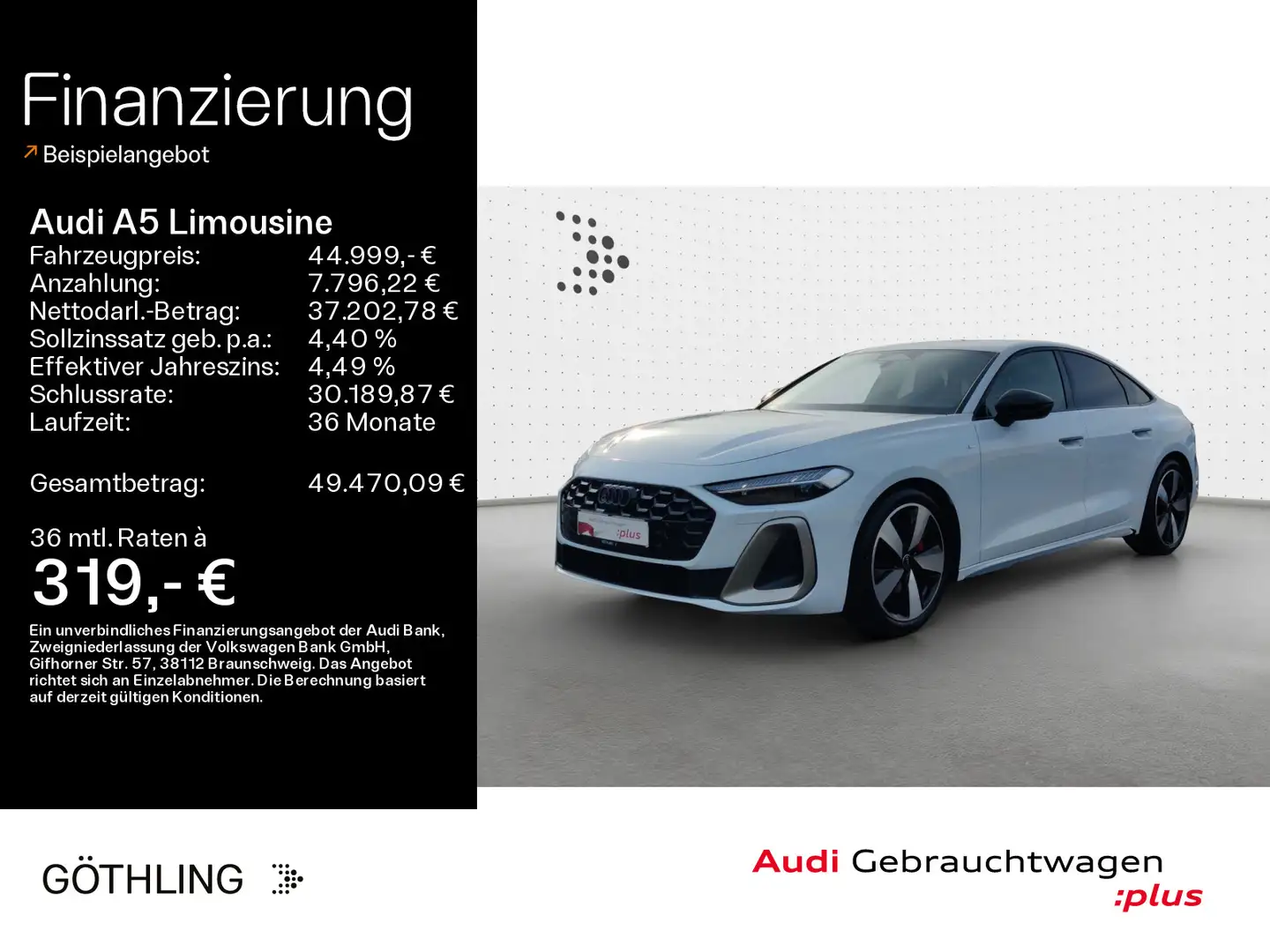 Audi A5 35 TFSI S line edition one S tro*Ma Blanc - 1