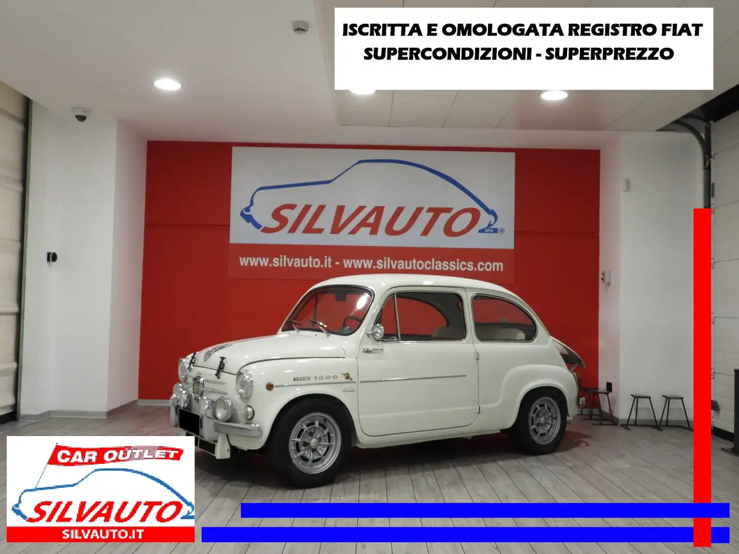Fiat 600 DERIVATA ABARTH 1000-OMOLOGATA REGISTRO FIAT(1962) Білий - 1