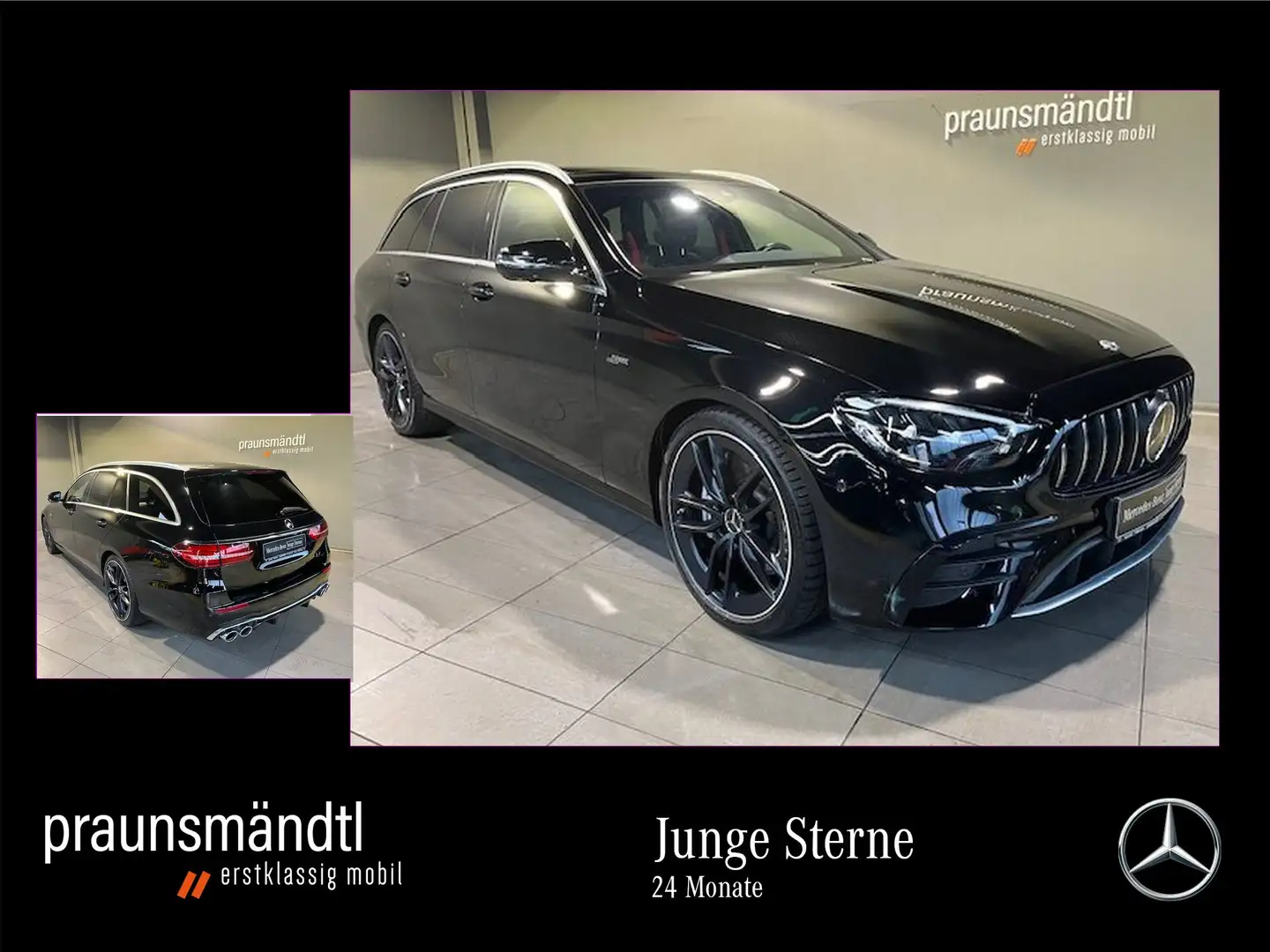 Mercedes-Benz E 53 AMG E 53 T 4M+ AMG Pano/Distr/20"/Sound/360°/Airmati Schwarz - 1