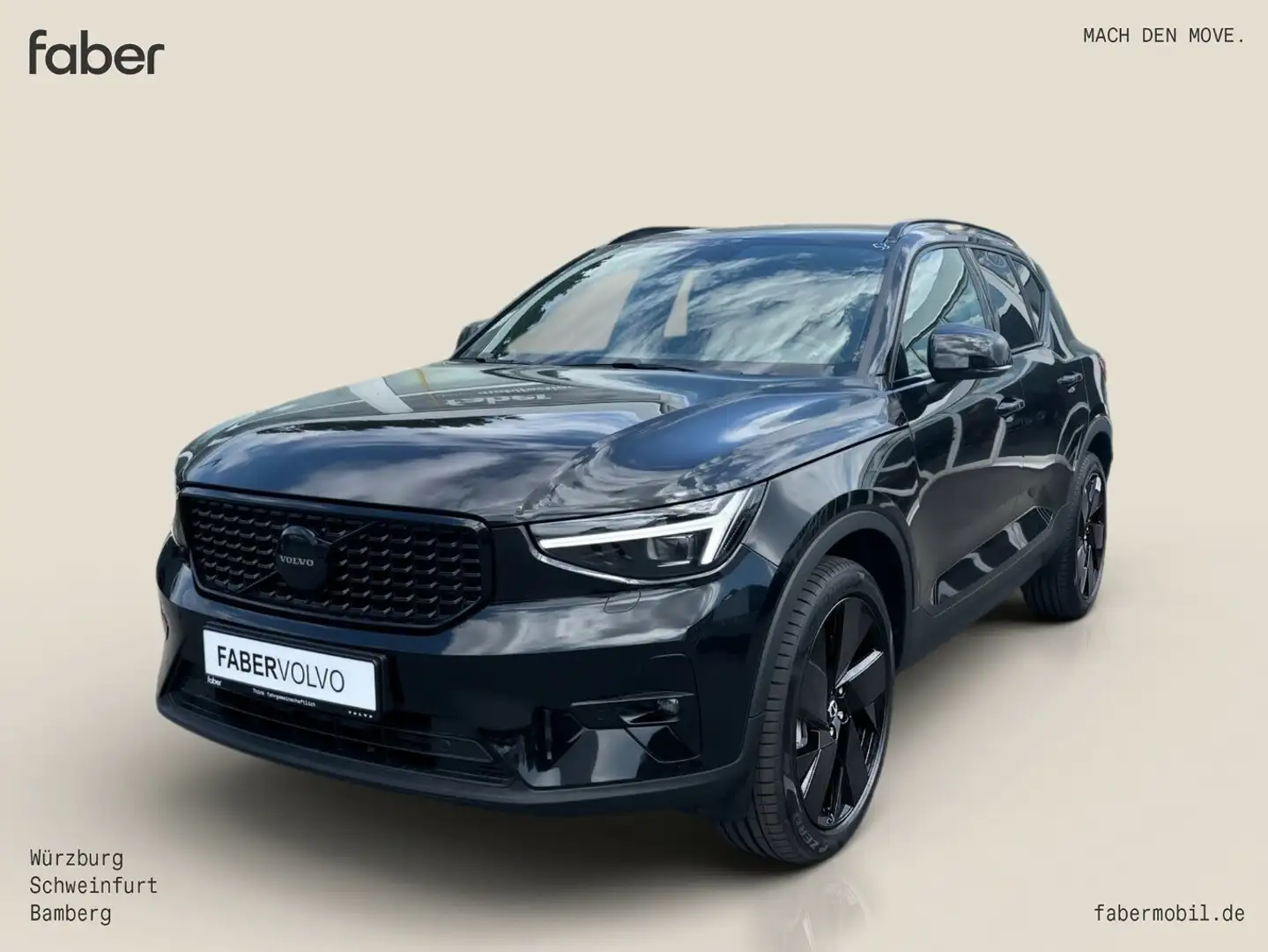 Volvo XC40 B3 Black Edition Plus Schwarz - 2