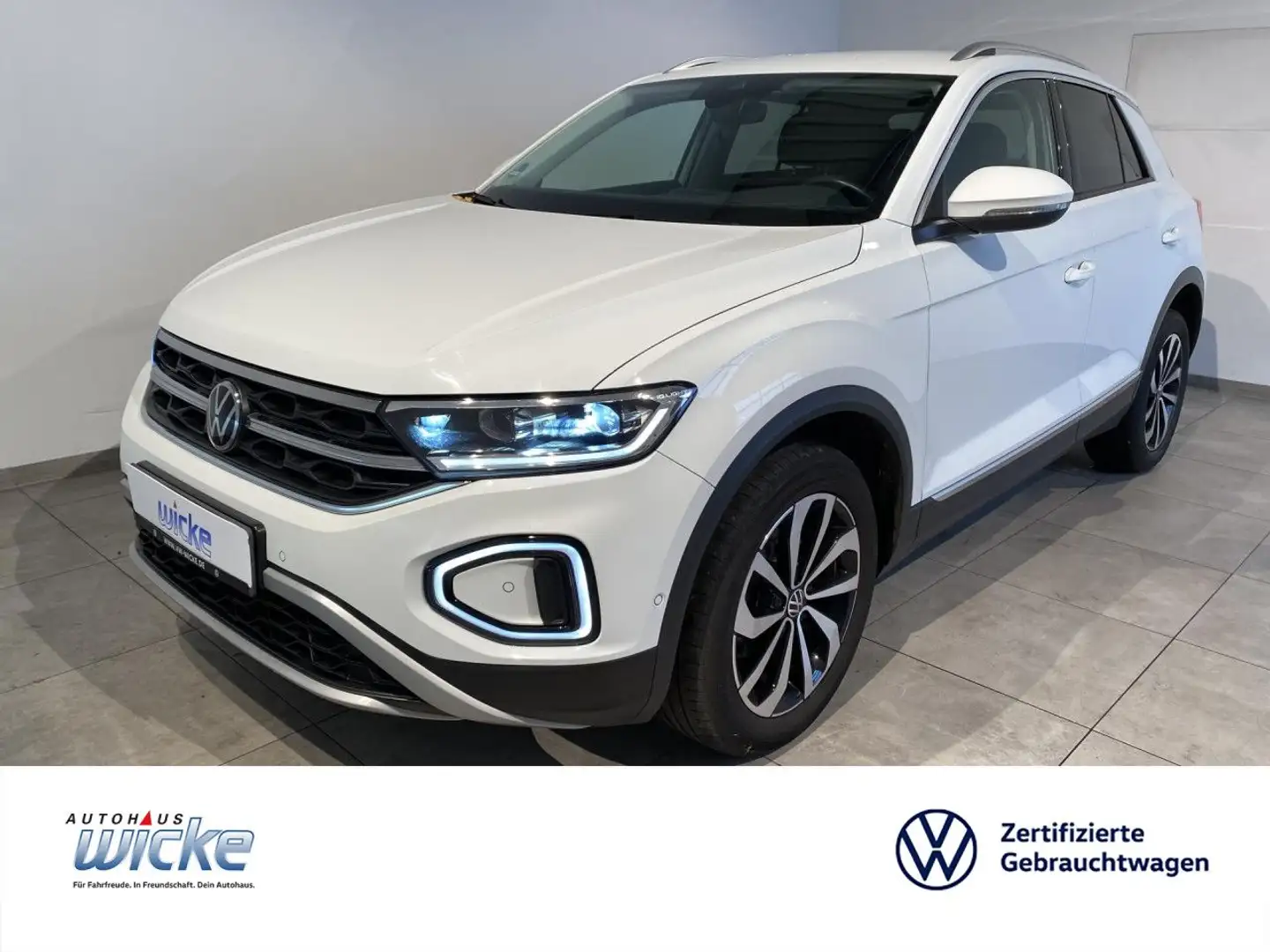 Volkswagen T-Roc 1.5 TSI Style NAVI KLIMA LANE ASSIST LED BLU Blanc - 1